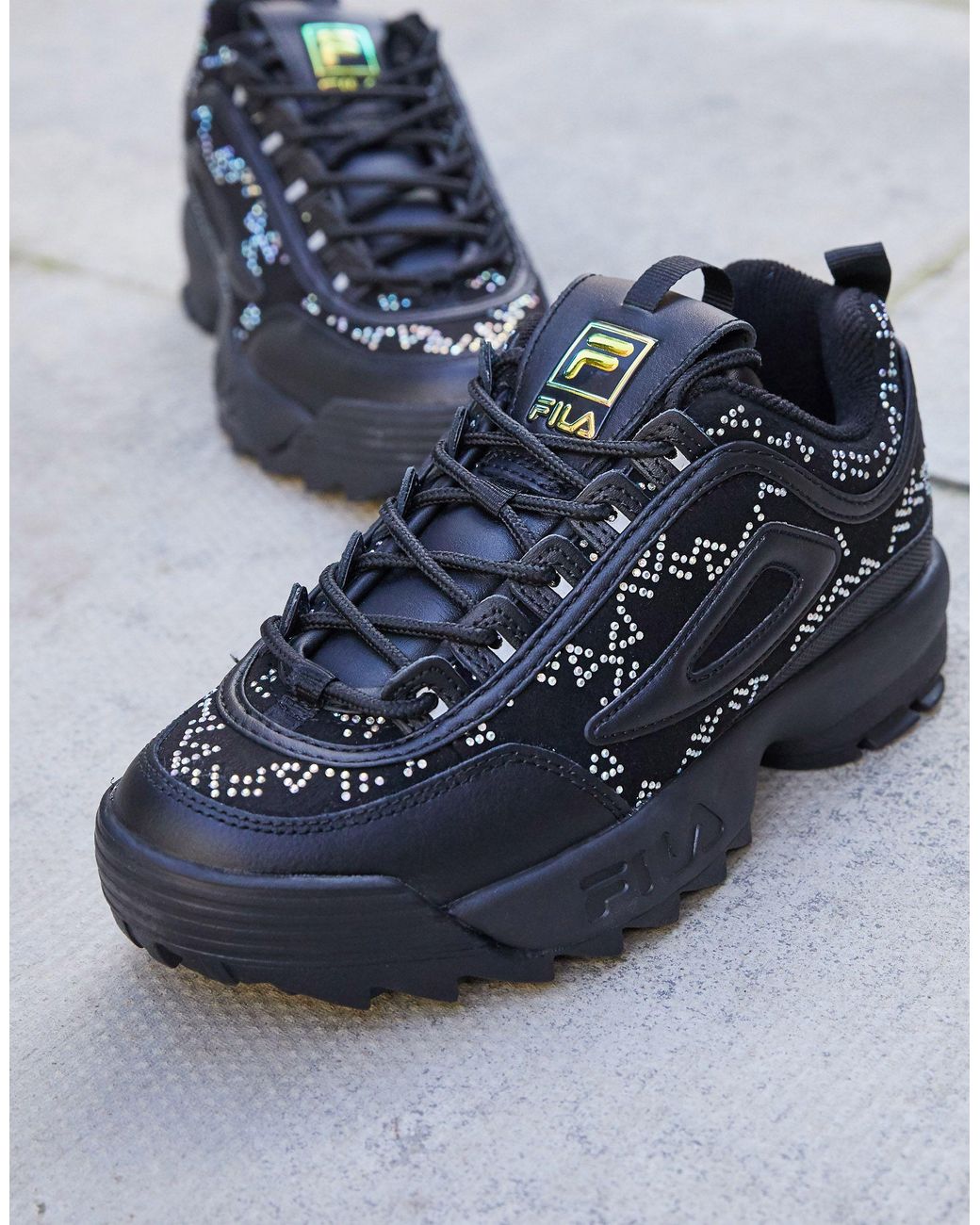 Fila heritage shop disruptor black