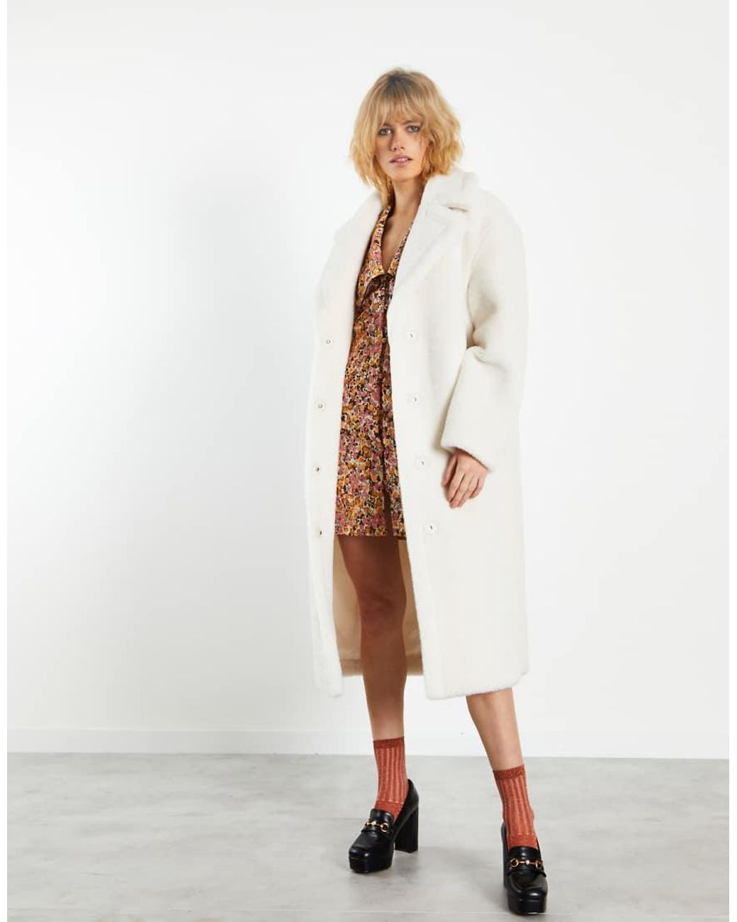 Glamorous White Winter Coat