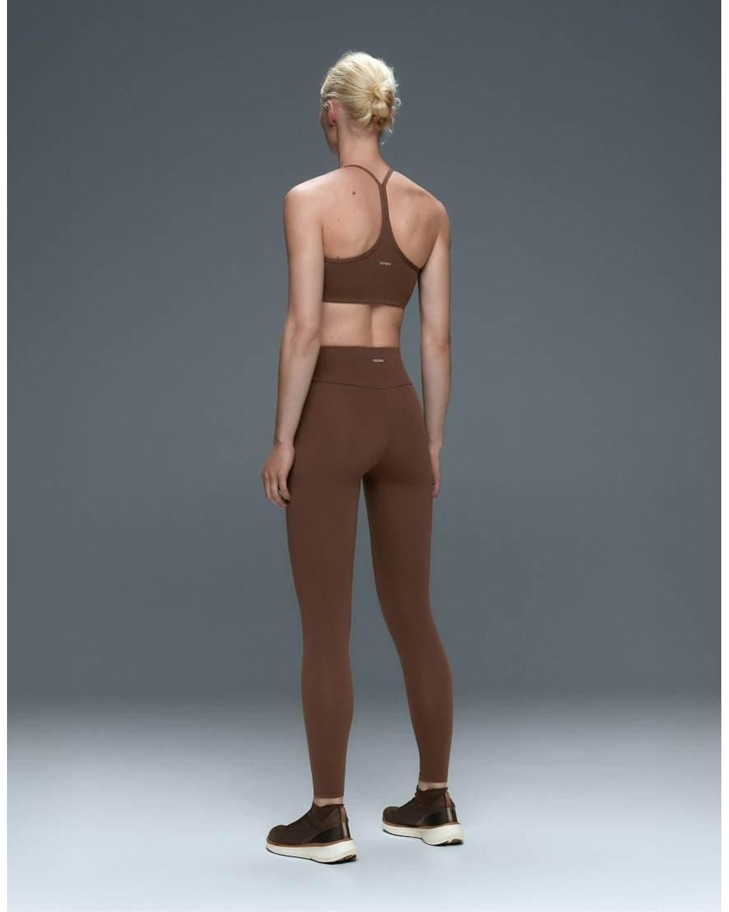 Oysho Brown Comfortlux High-Waisted Ankle-Length Leggings