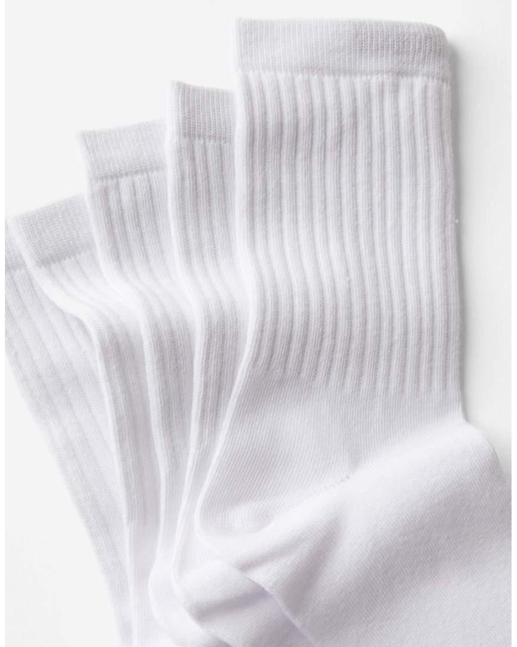 Cotton On White 5Pk Crew Sock