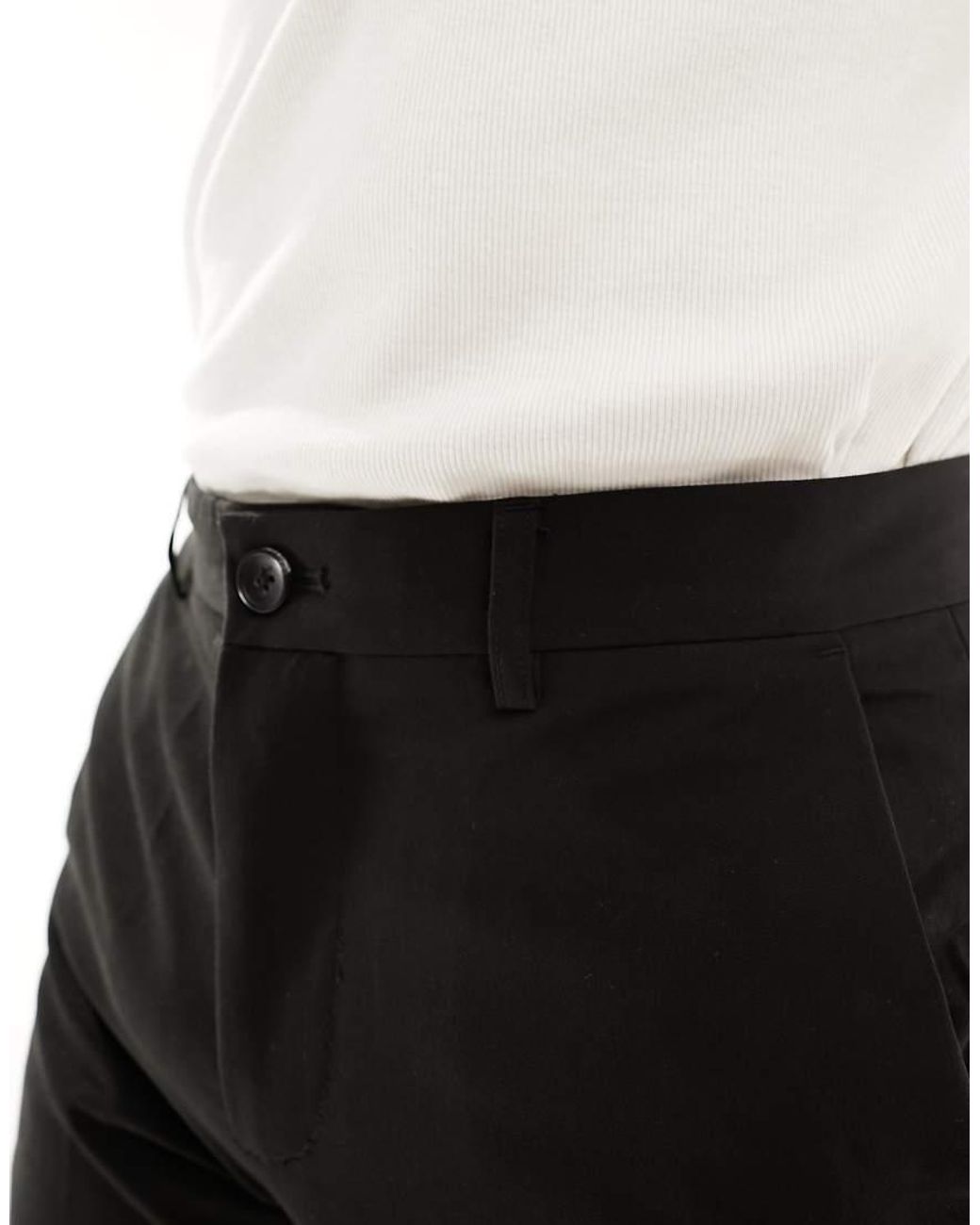 Only & Sons Black Slim Fit Suit Trouser for men
