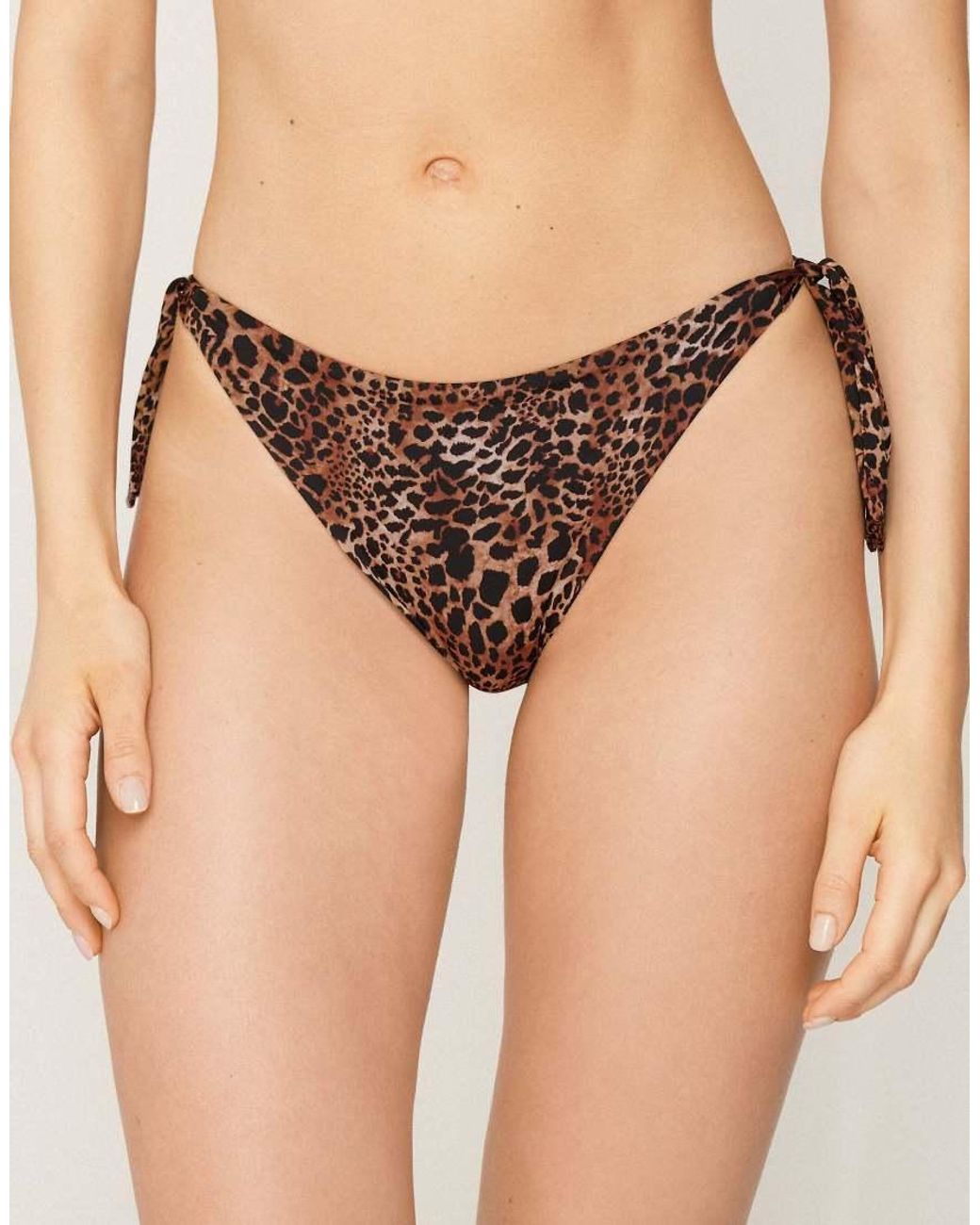 Tezenis Black Savage Sun Bikini Bottoms With Ties