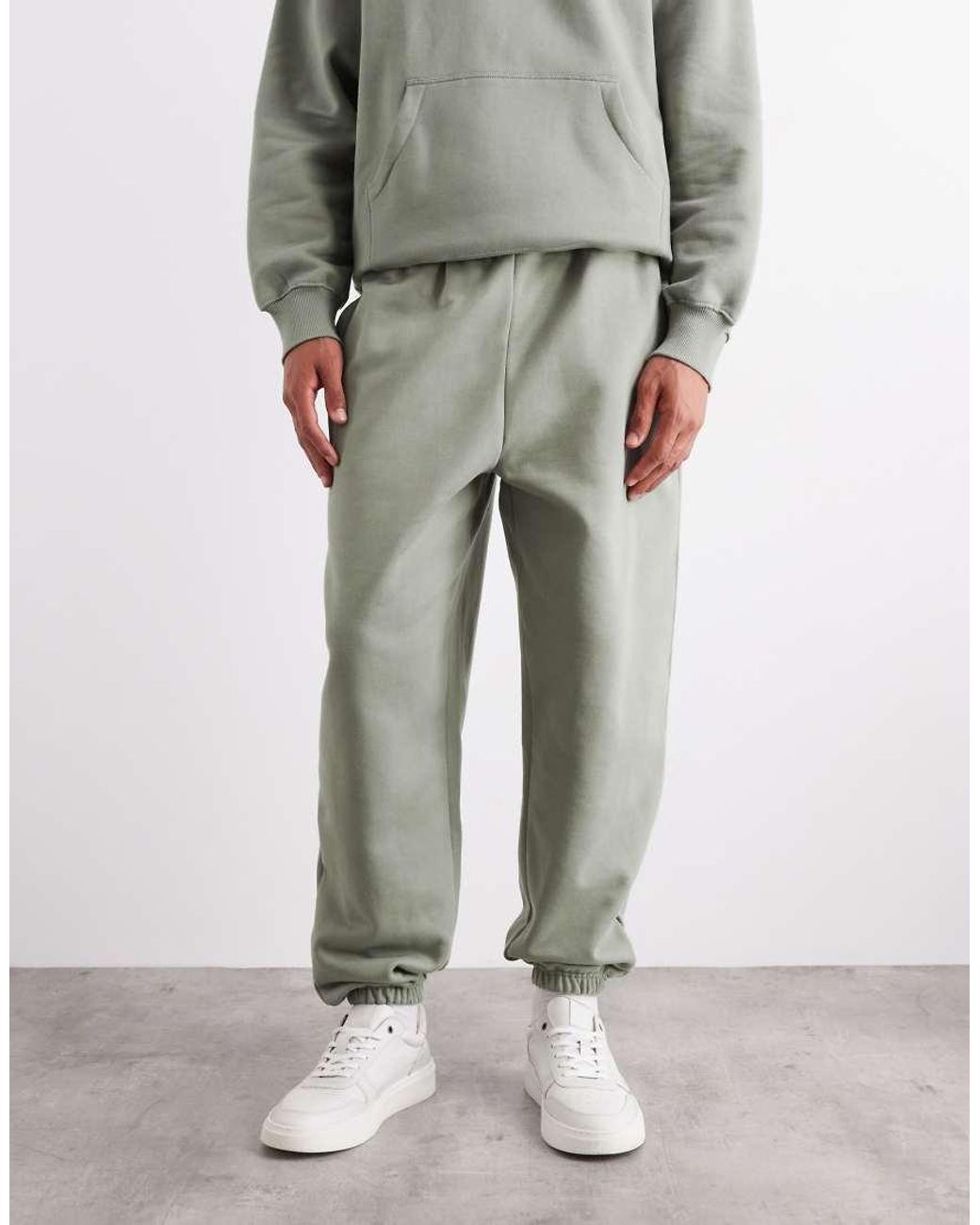 ASOS Gray Premium Heavyweight Relaxed jogger for men