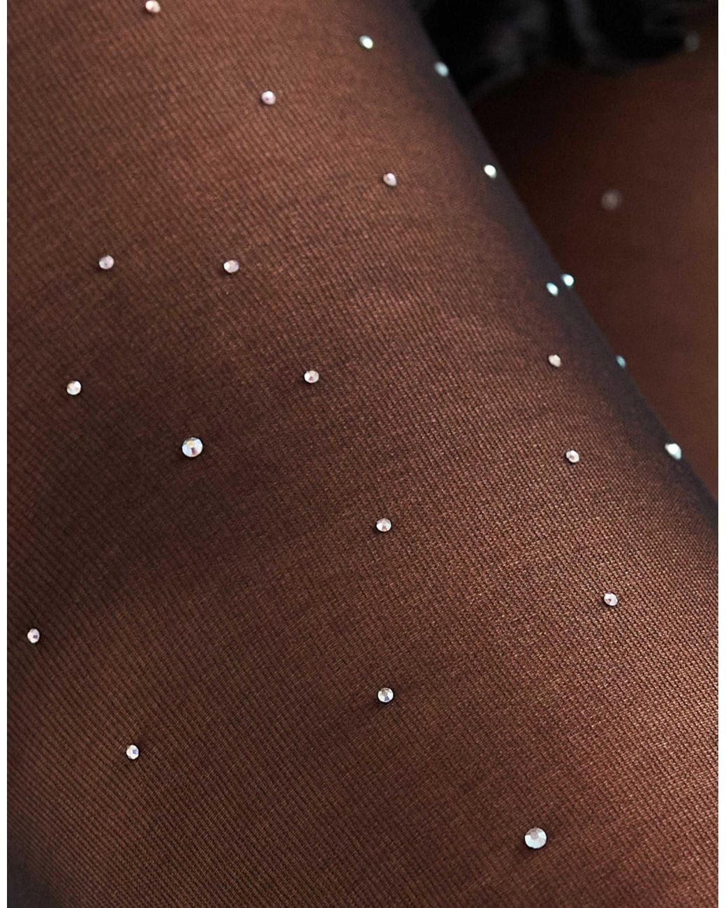 ONLY Black Rhinestone Details Tights