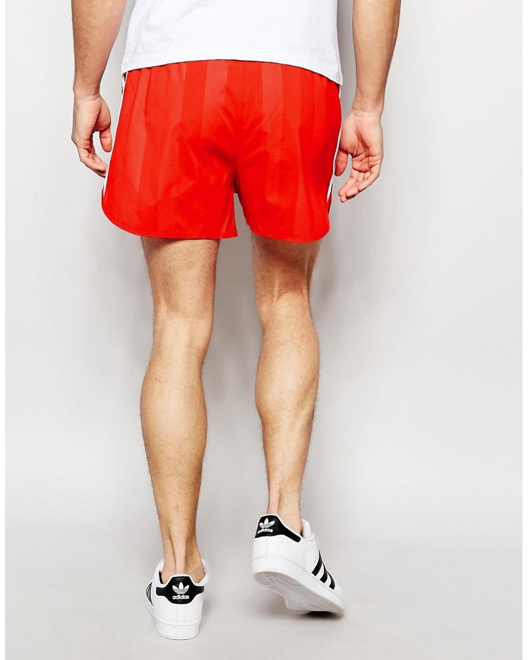adidas Originals Retro Shorts Aj6934 in Red for Men | Lyst