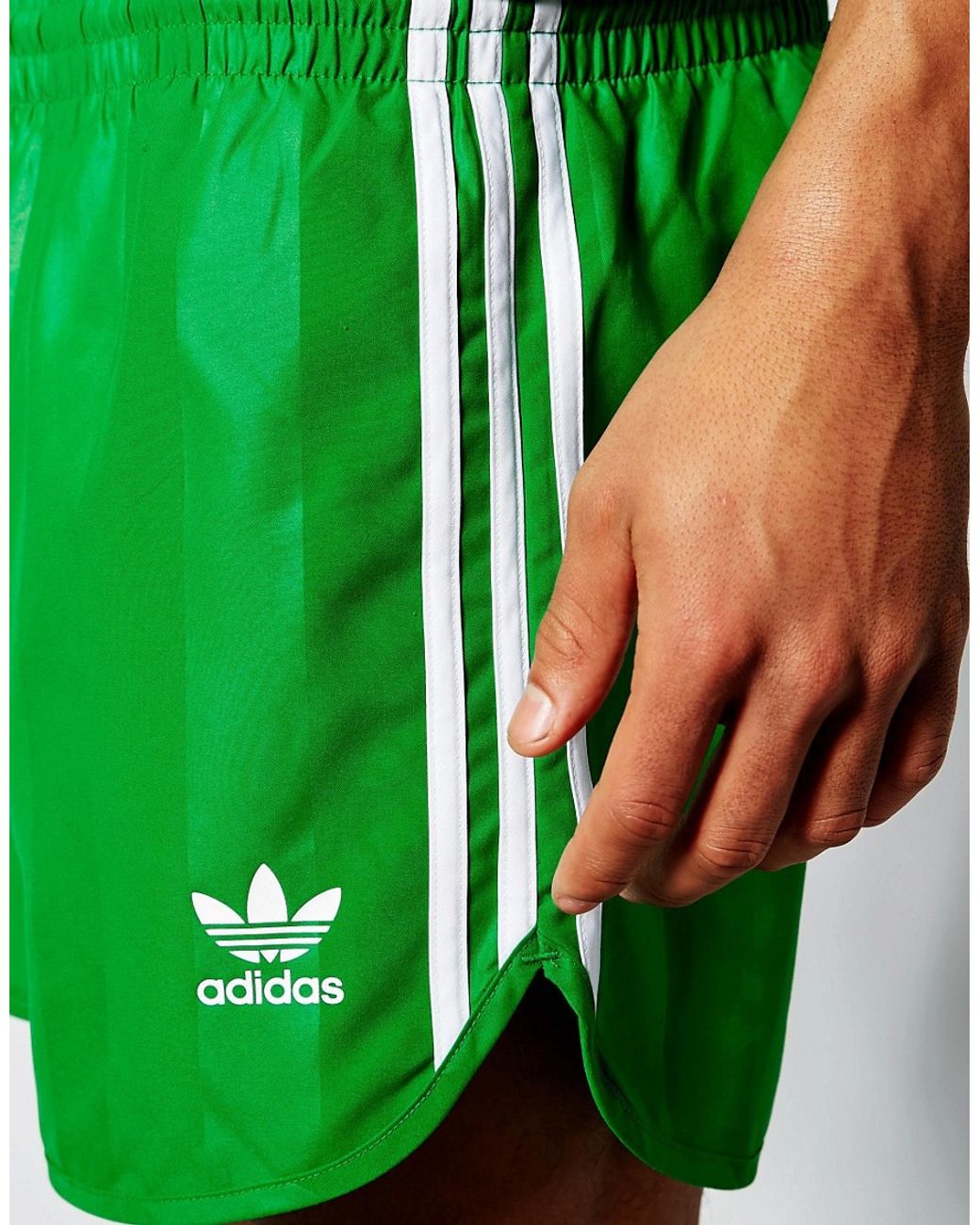 adidas Originals Retro Shorts Aj6936 in Green for Men | Lyst