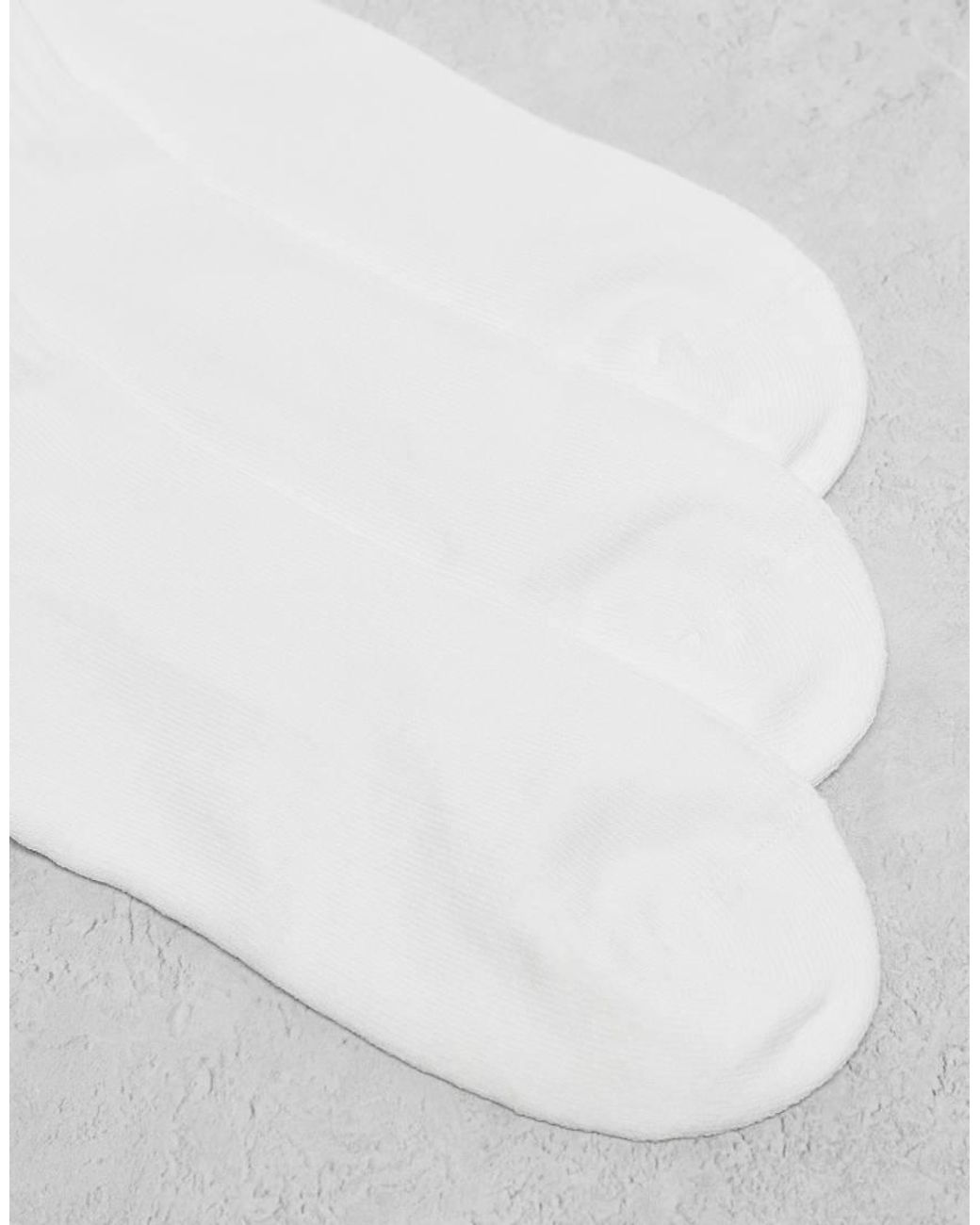 Adidas Originals White 3 Pack Ankle Socks