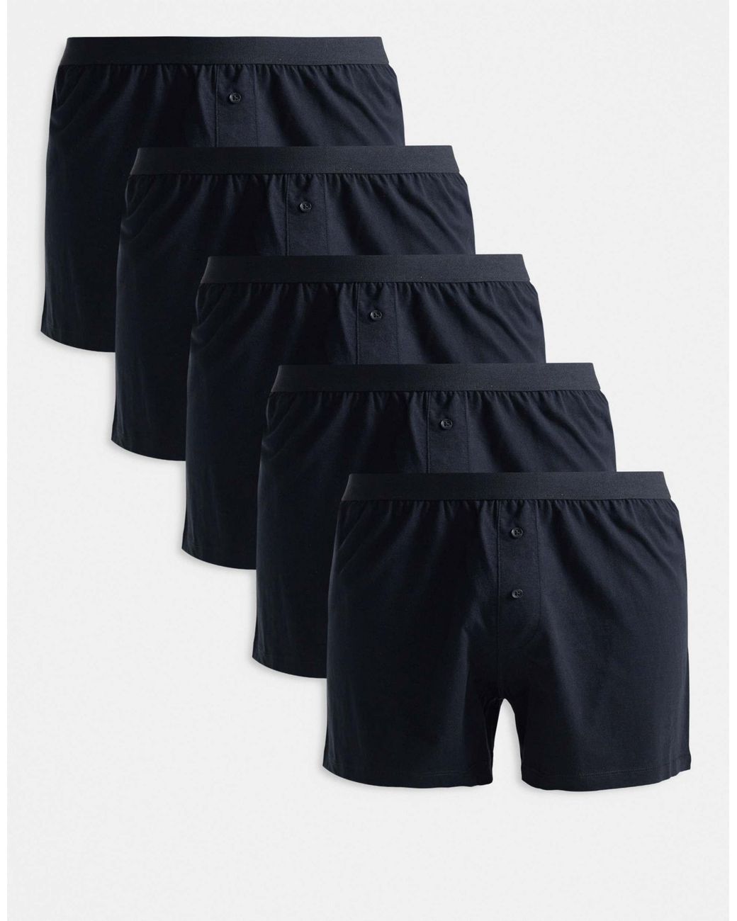 ASOS Blue 5 Pack Boxers for men