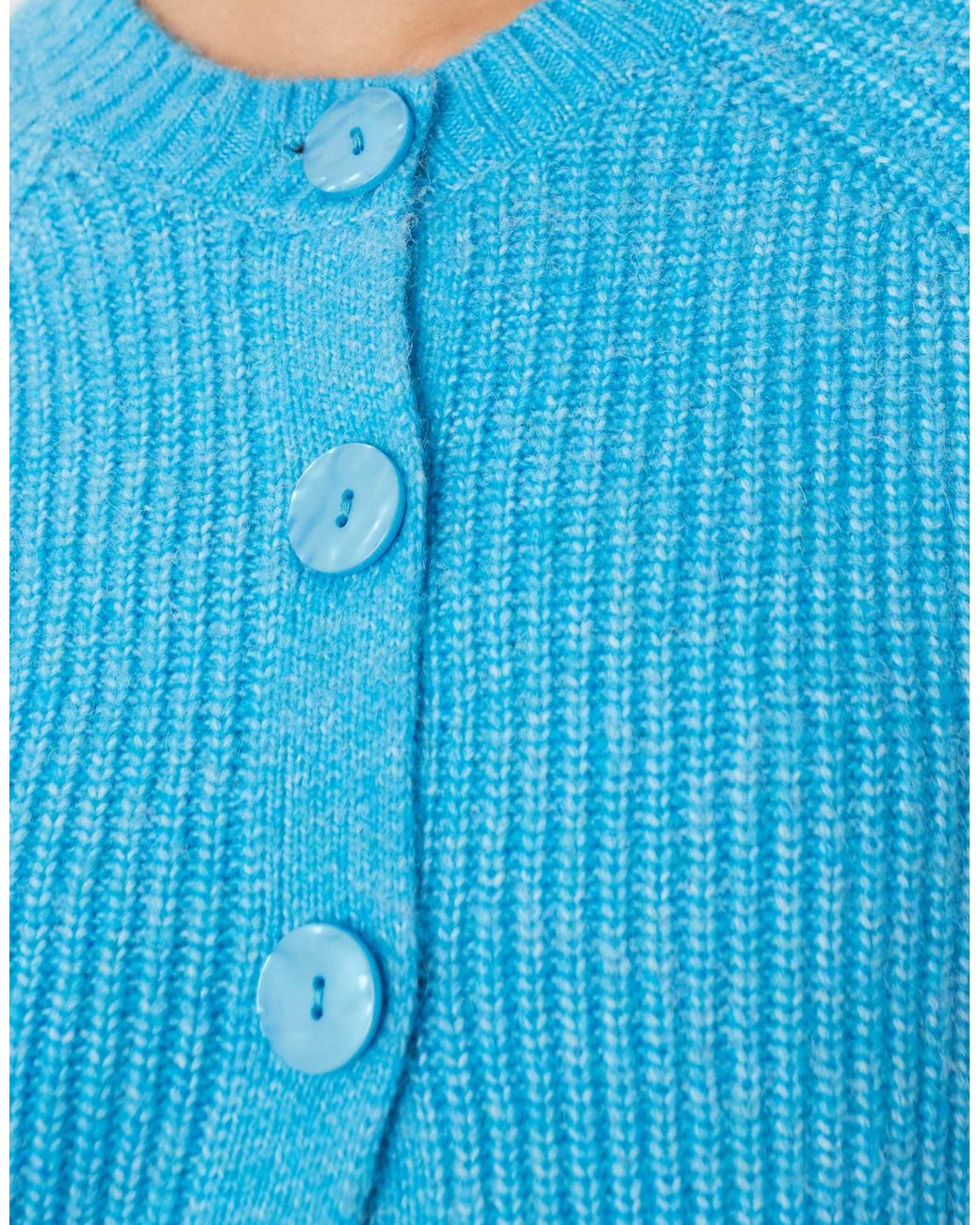 Threadbare Blue Crew Neck Cardigan