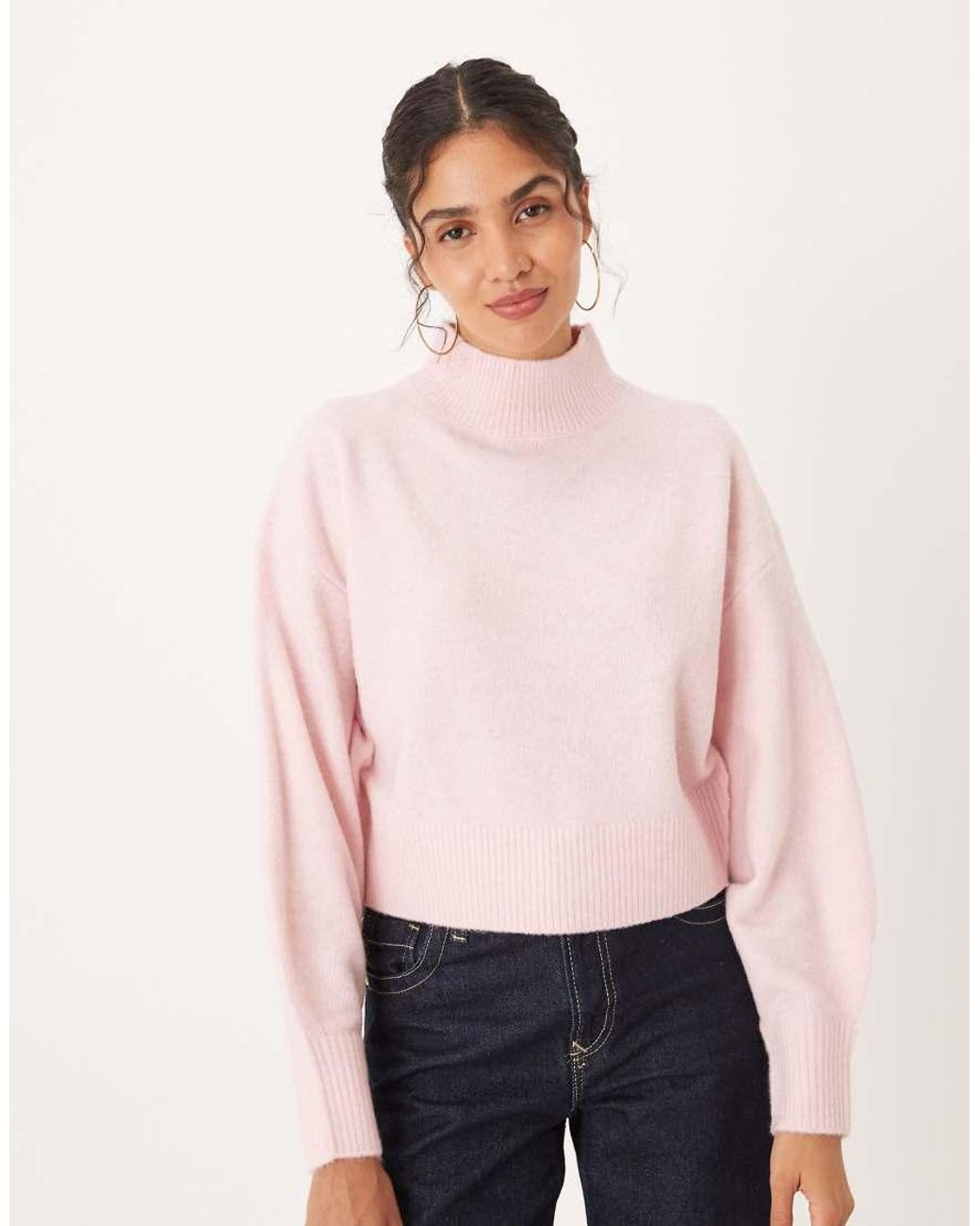 ASOS Pink High Neck Jumper