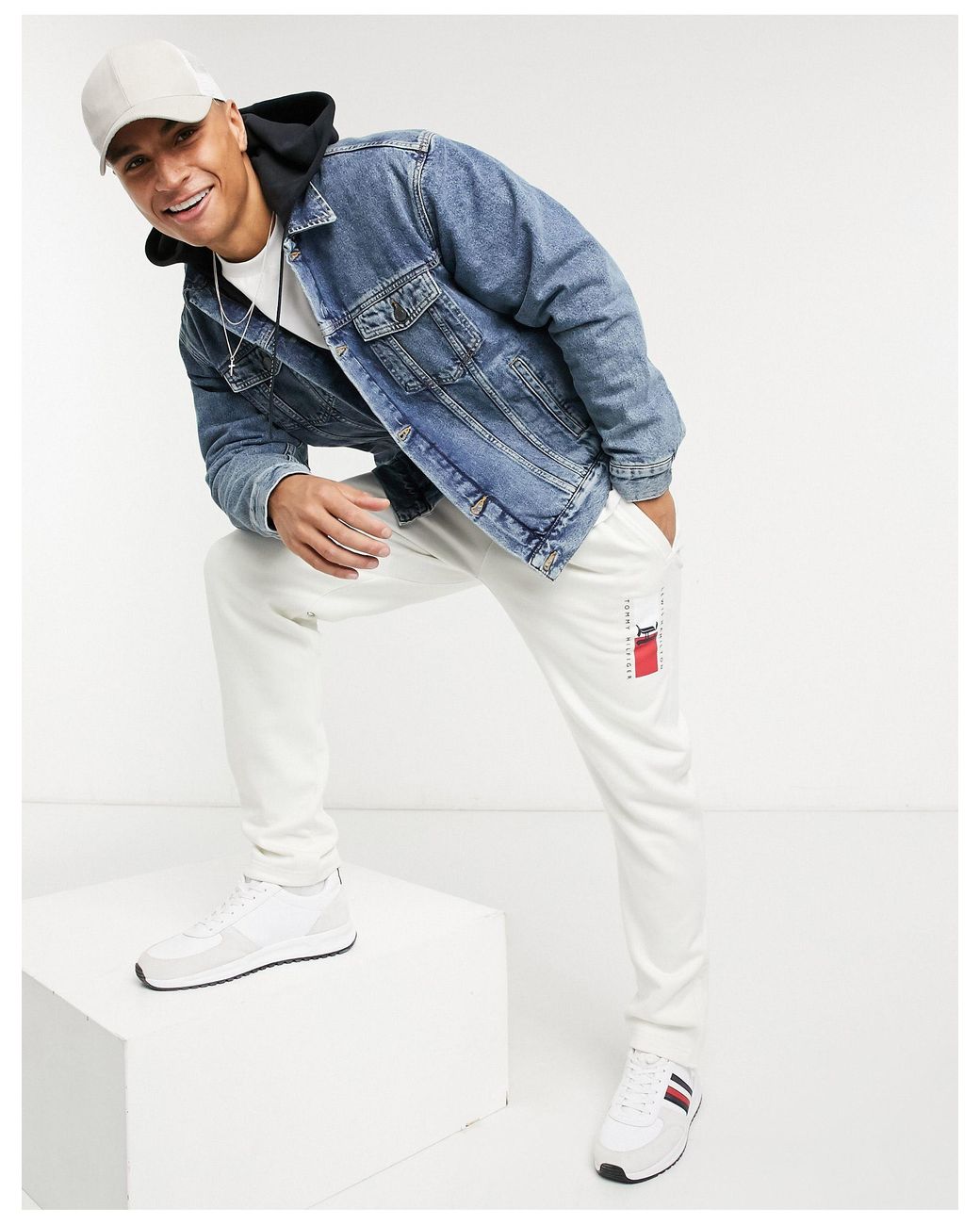 Veste en jean tommy hilfiger lewis hamilton hotsell