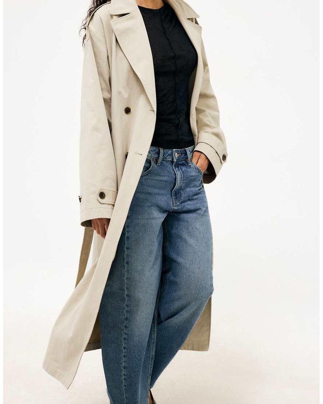 NA-KD Natural Classic Trenchcoat