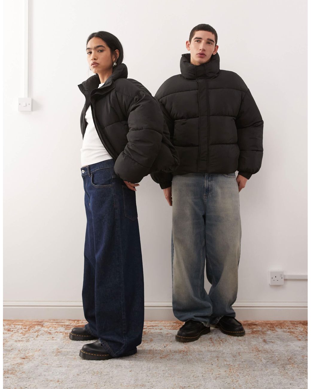 Collusion Black Puffer Jacket