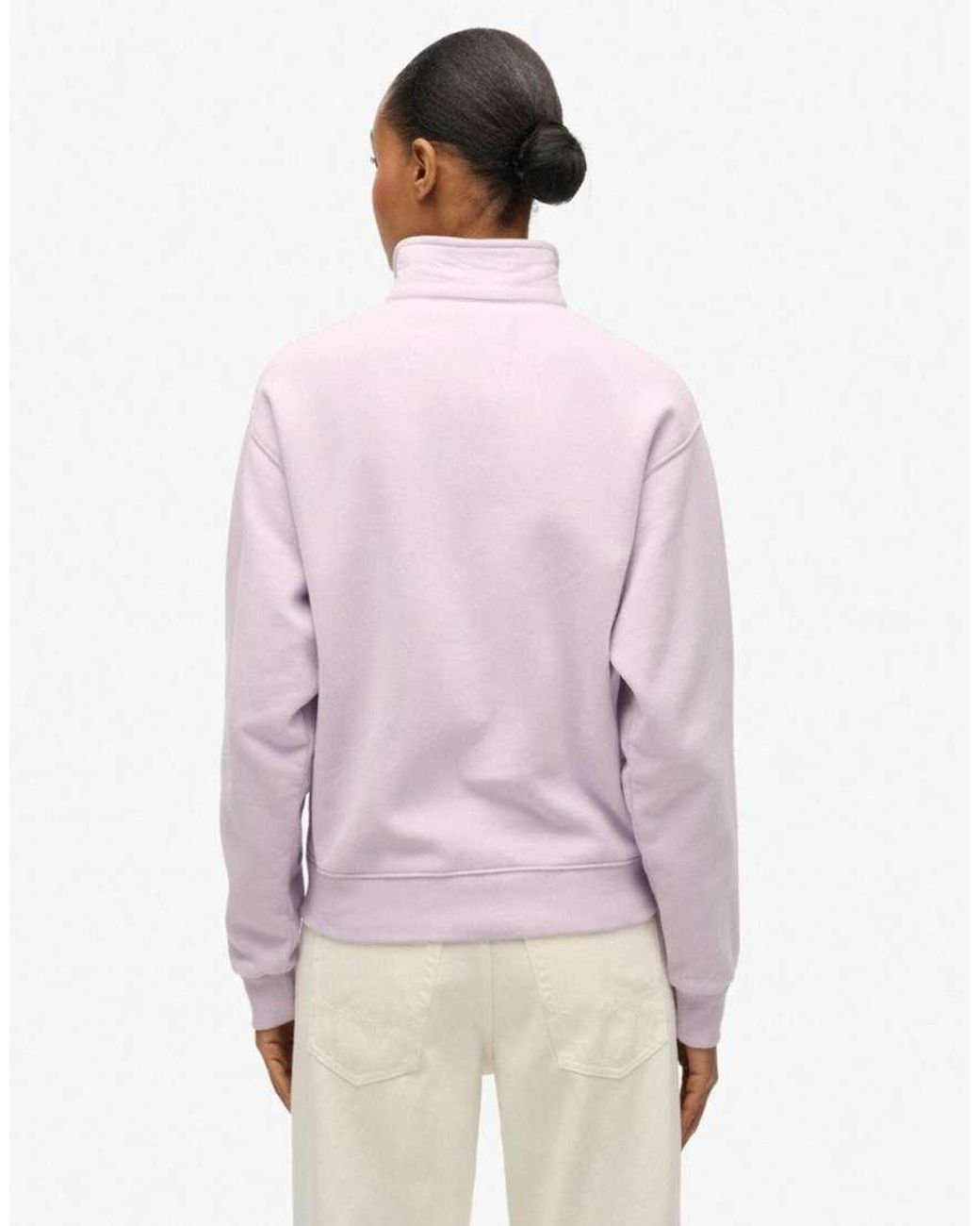 Superdry Pink Sd&Co. Collared Half Zip Sweatshirt