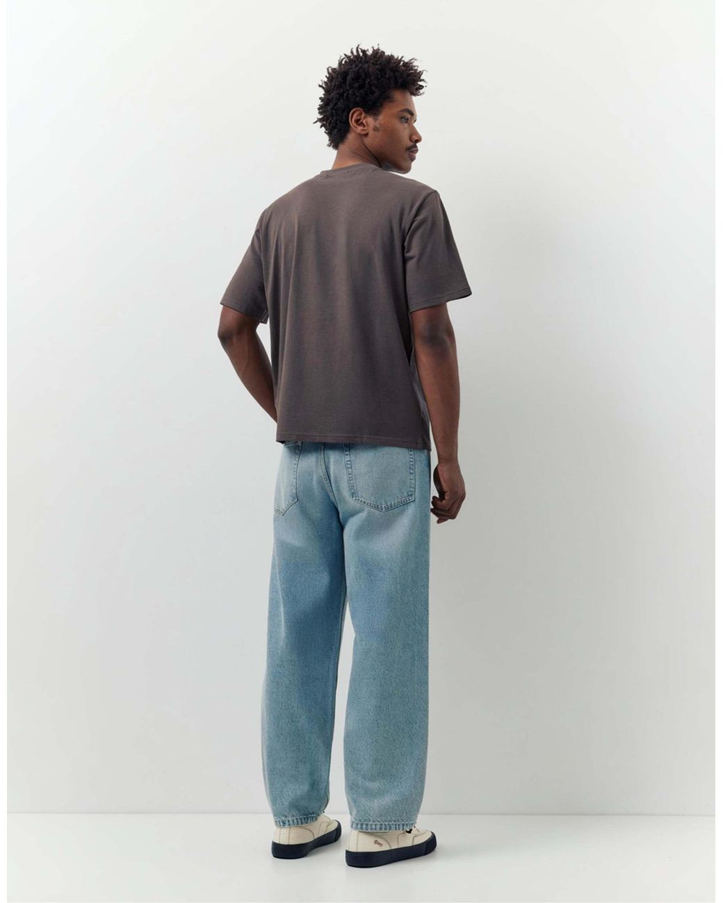 Pull&Bear – 2er-pack basic-t-shirts in Blue für Herren