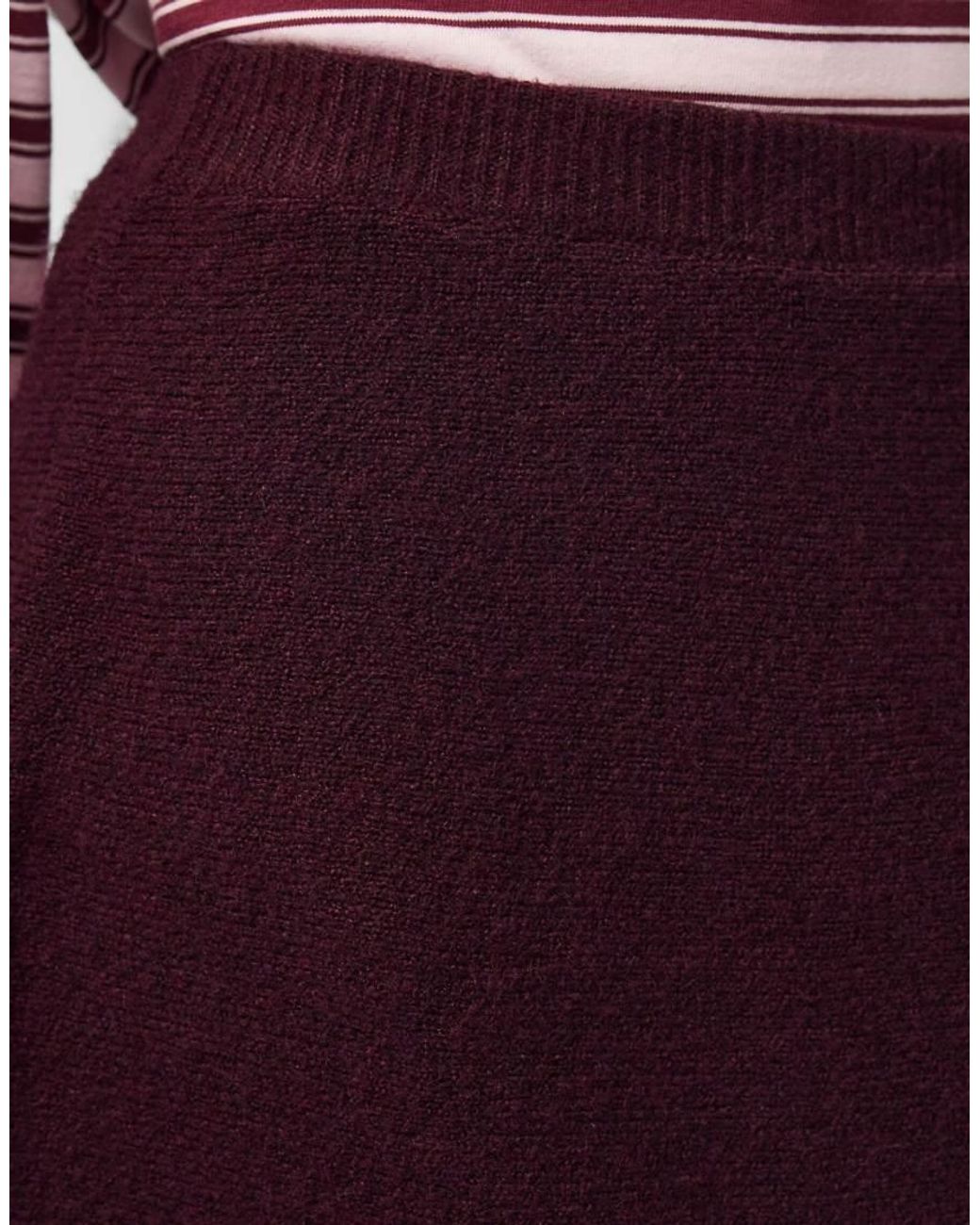 Pieces Purple Mini Skirt