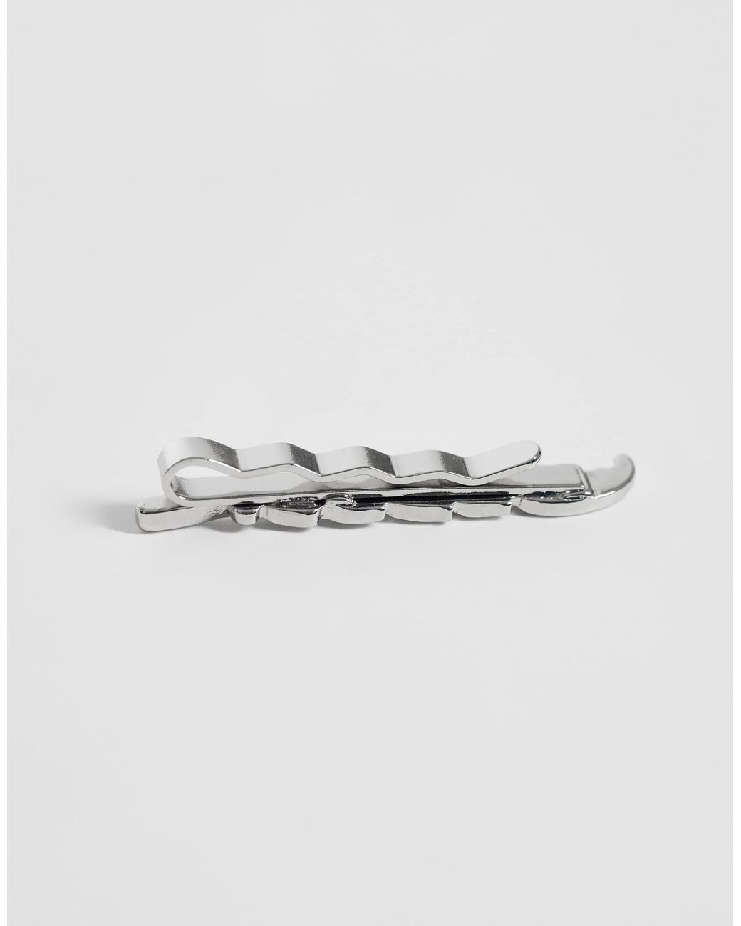 ASOS Blue Feather Tie Bar for men