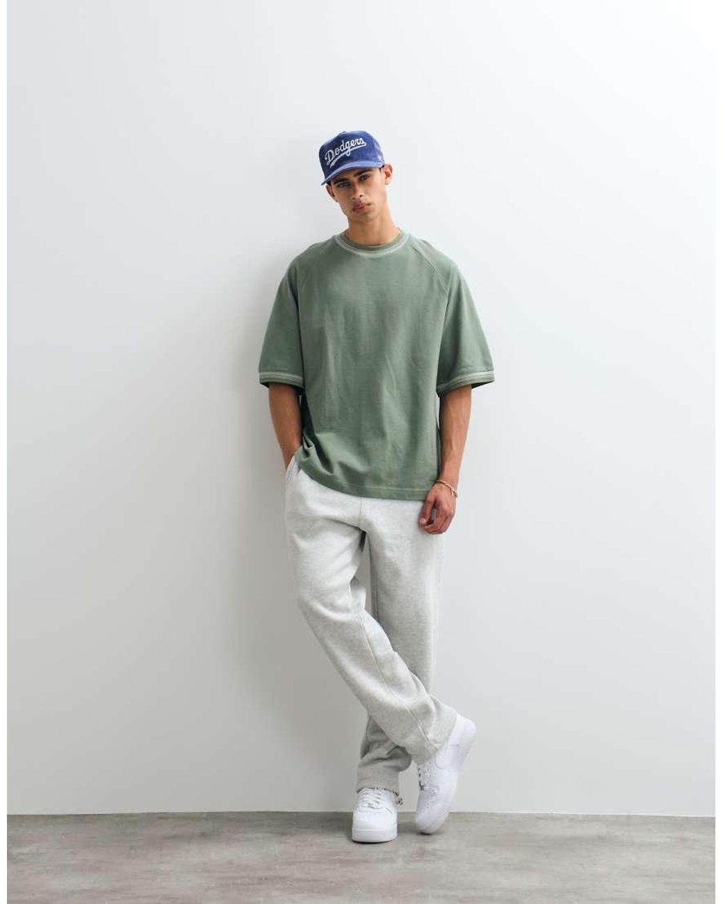 ASOS Green Heavyweight Oversized T-shirt for men
