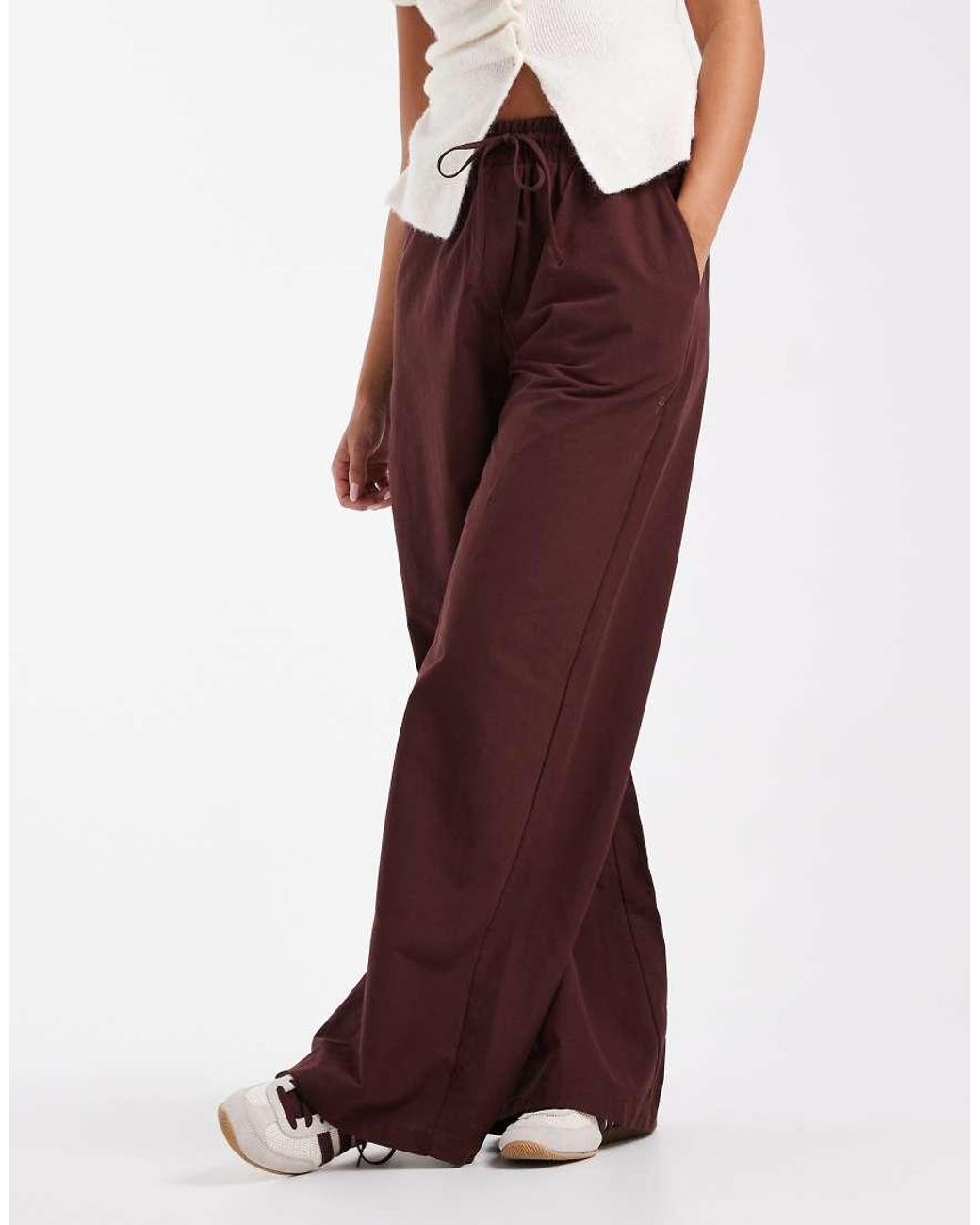 Miss Selfridge Red Wide Leg Trouser