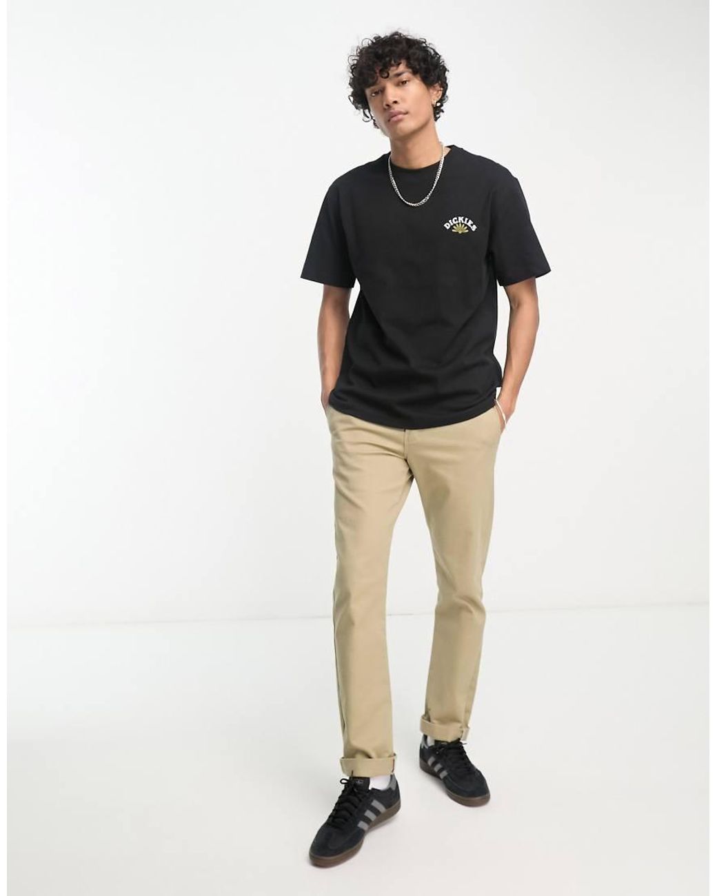 Dickies Black Fort Lewis Tiger Back Print T-shirt