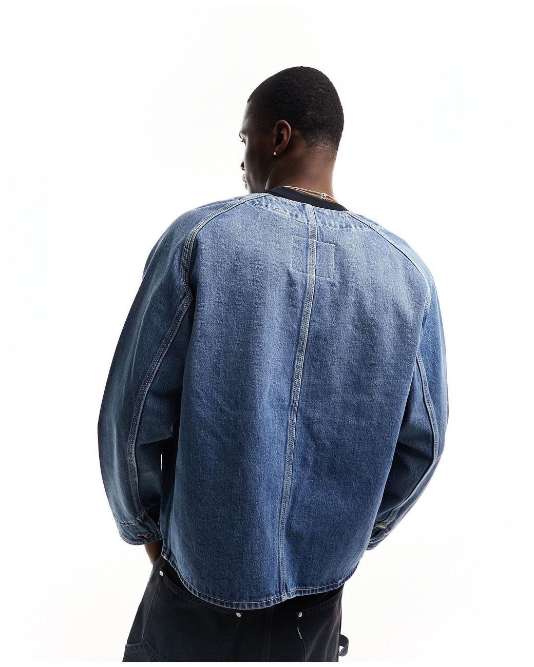 Levi's Union Engineer Denim Cardigan in Blue for Men | Lyst