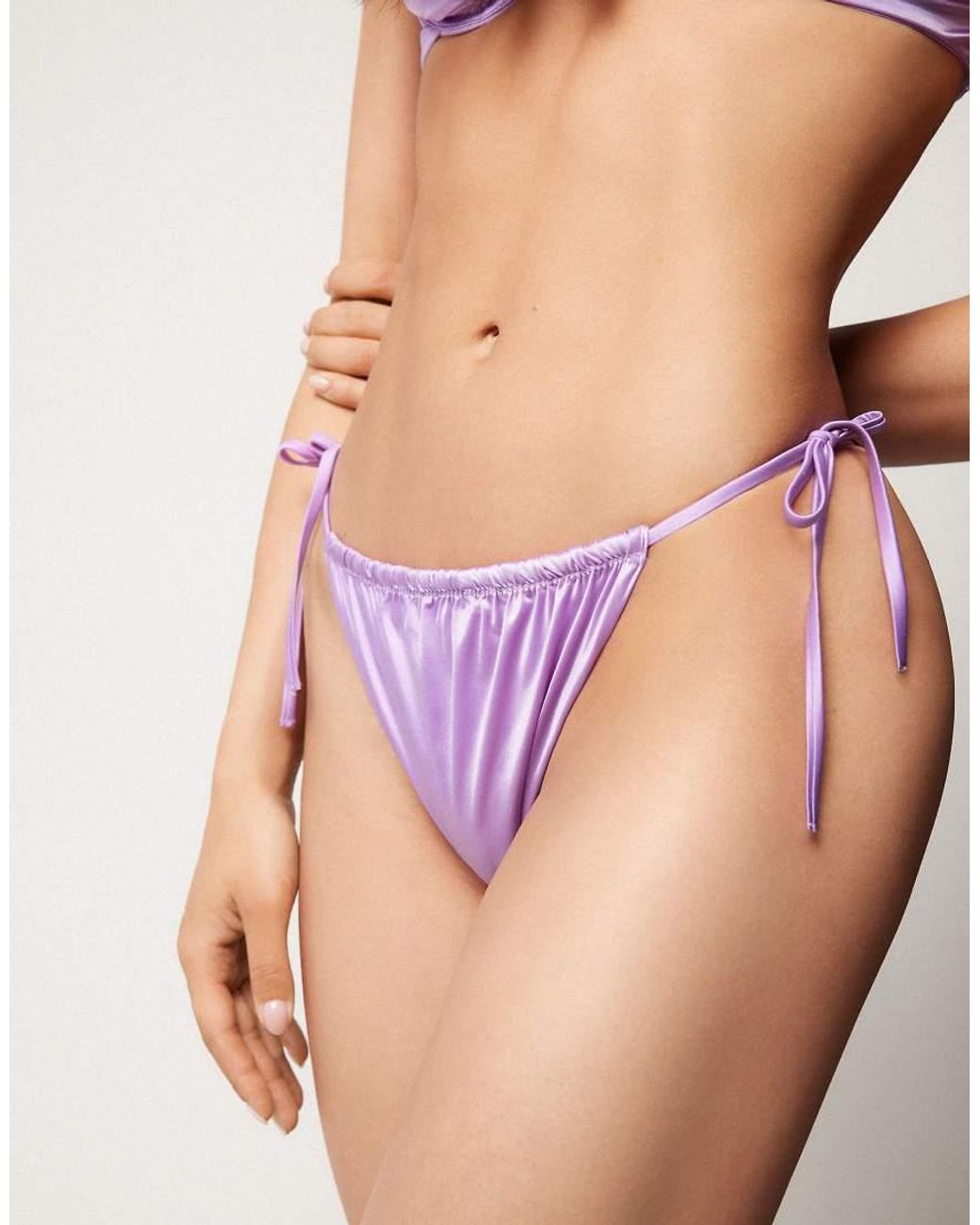 Tezenis Purple Brasilian Shiny Glam Choco