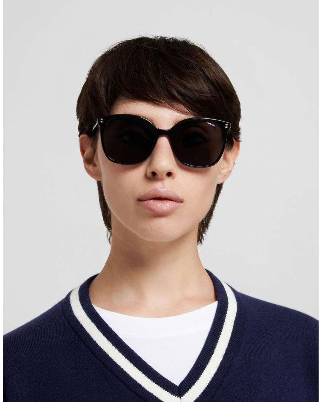 Polaroid Sunglasses Blue Polaroid Sung Square Sunglasses With Polarized Lenses