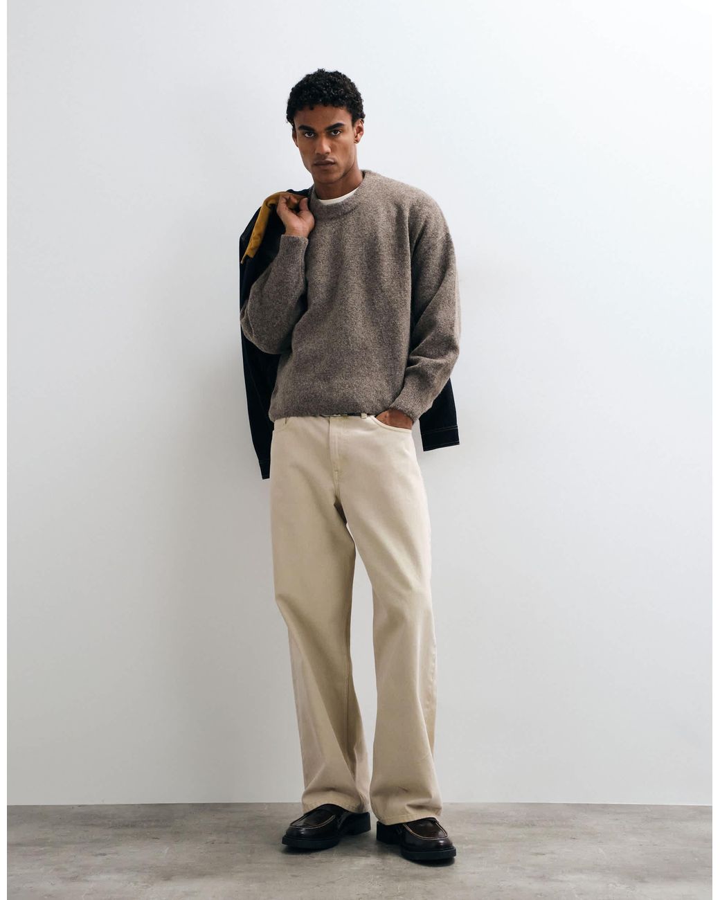 Weekday Gray Wool Blend Sweater for men