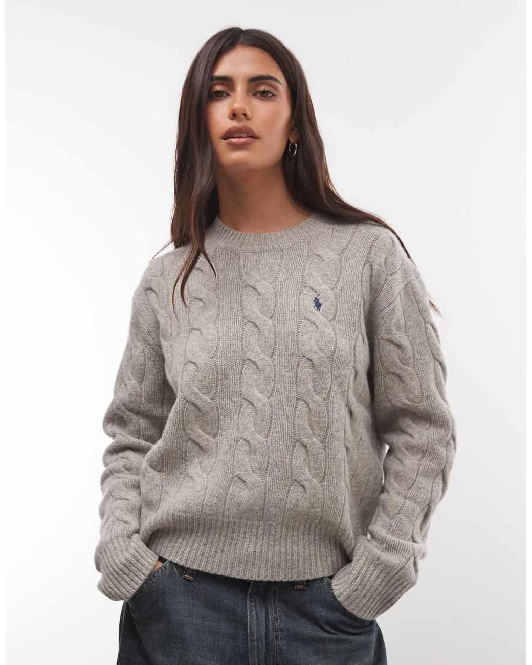 Polo Ralph Lauren Gray Knot Print Sweater