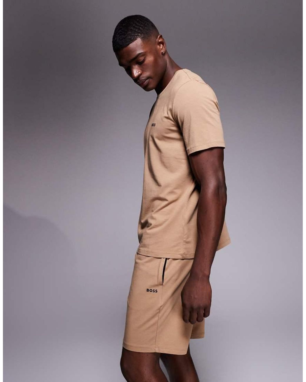 Boss Natural Boss Bodywear Co-ord Lounge T Shirt for men