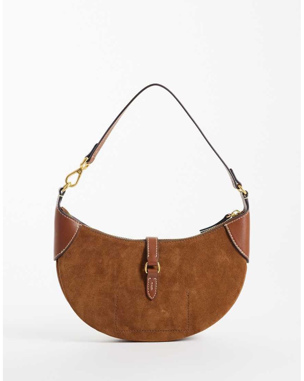 Polo Ralph Lauren White Id Shoulder Leather Bag