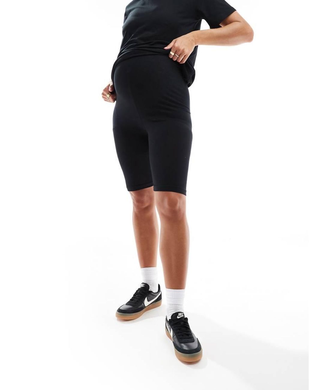 Mama.licious Black Mamalicious Maternity T-Shirt And Short Set