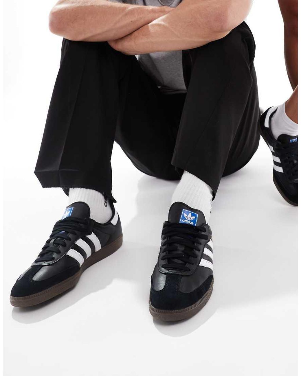 Adidas Originals Blue Samba Og Trainers