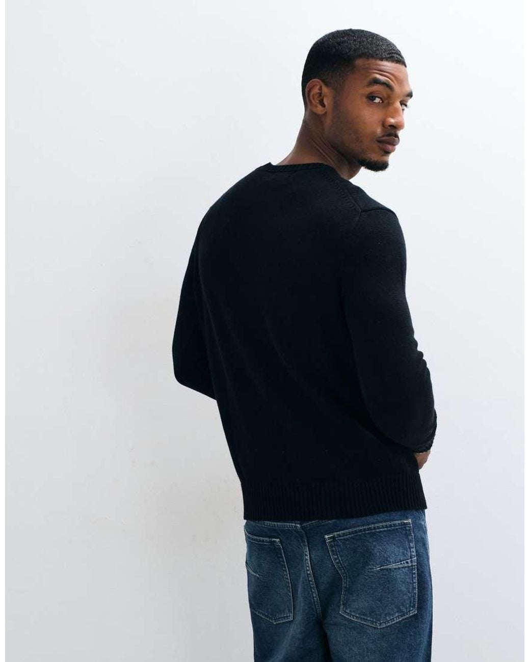 Polo Ralph Lauren Blue Icon Logo Heavyweight Cotton Knit Jumper for men