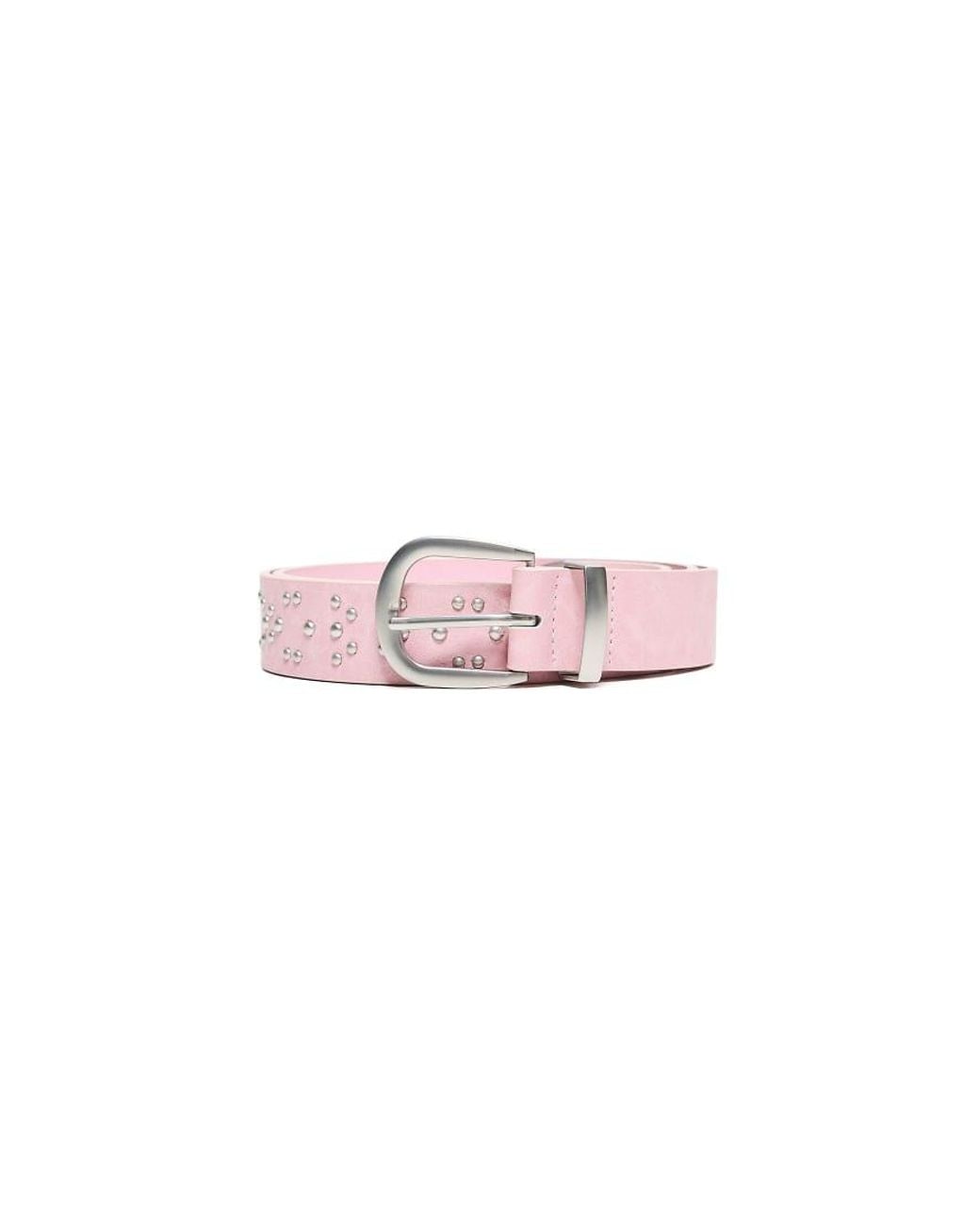 Bershka Pink Studded Cowboy Belt for men