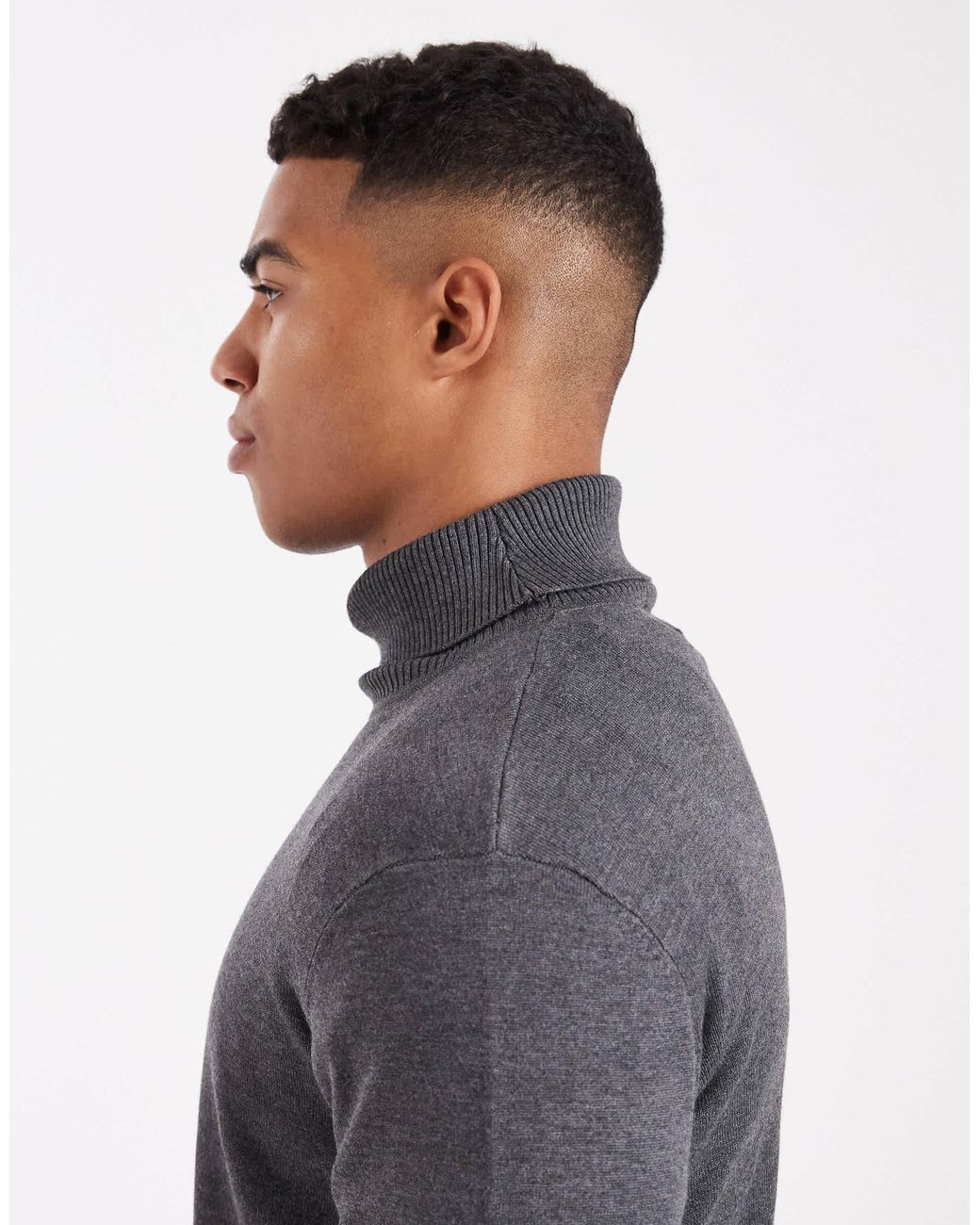 Threadbare – rollkragenpullover in Blue für Herren