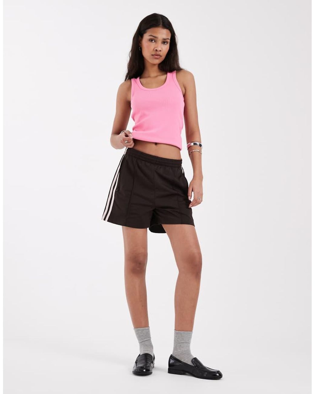 JJXX Pink Frida Ribbed Tank Top