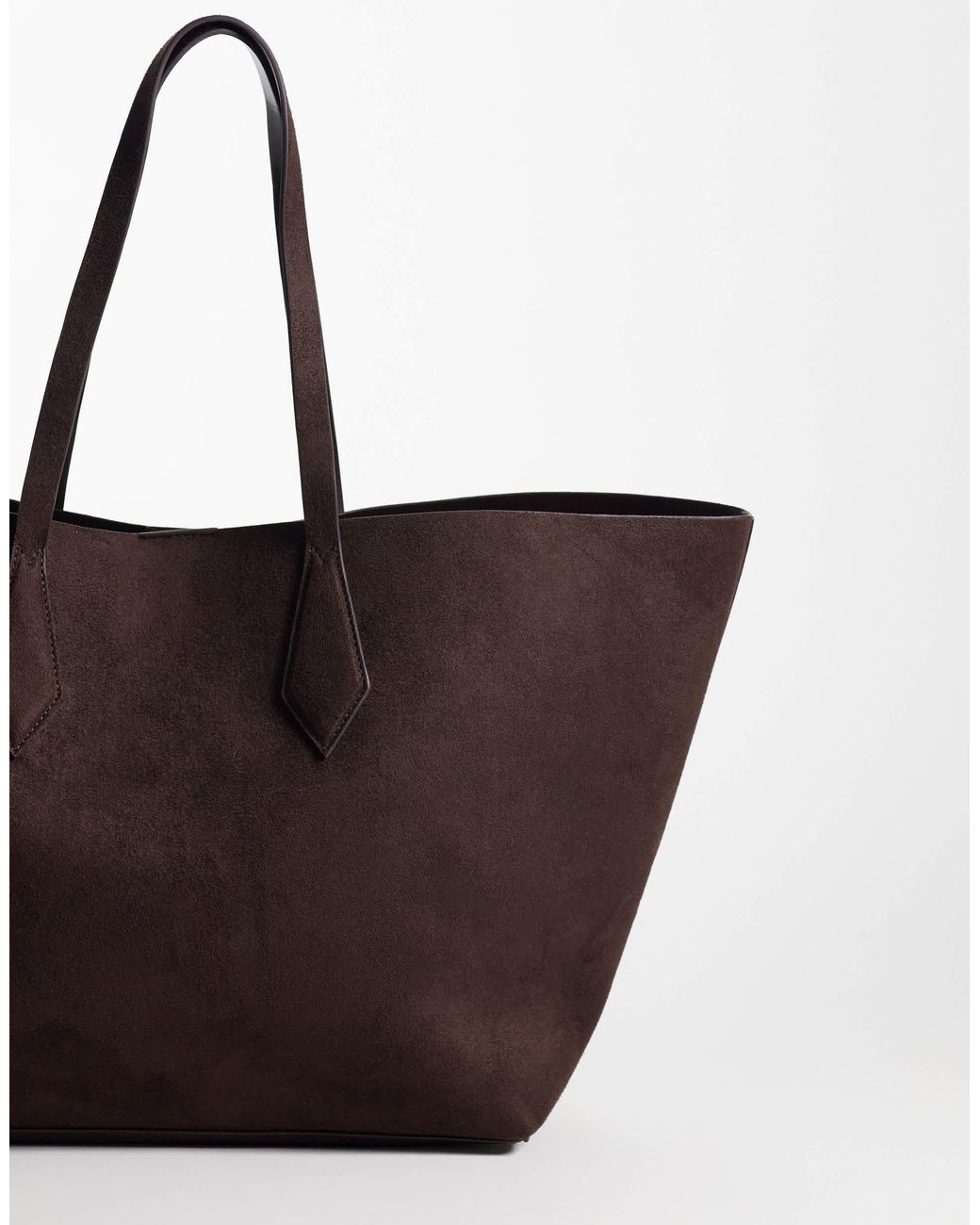 Threadbare Brown Shopper aus wildlederimitat