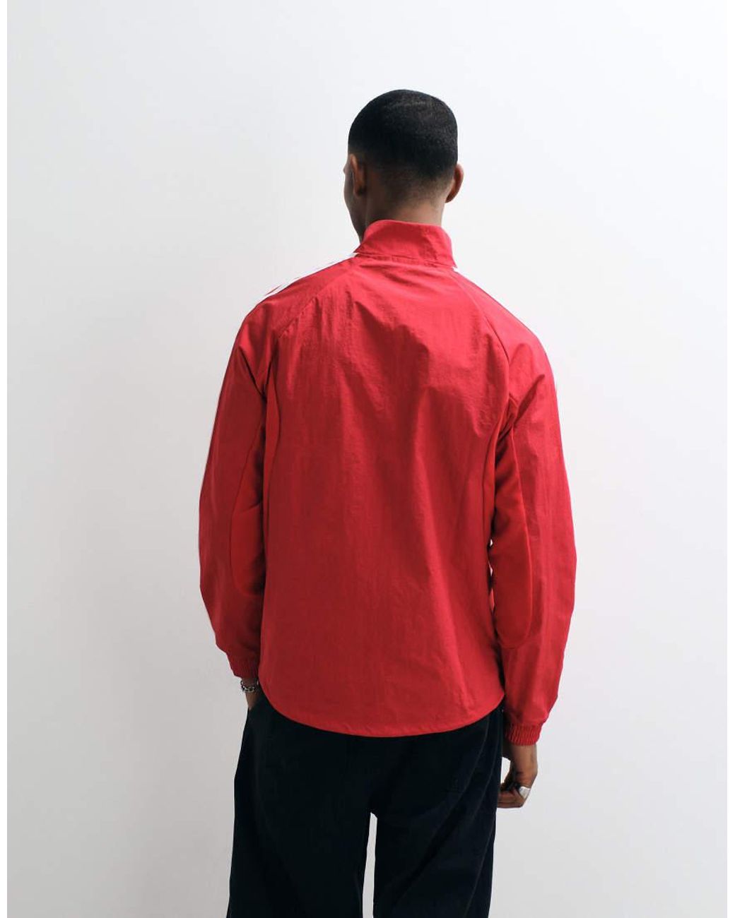 Adidas Originals Red Adidas Football Manchester United 26/27 Home Anthem Jacket for men