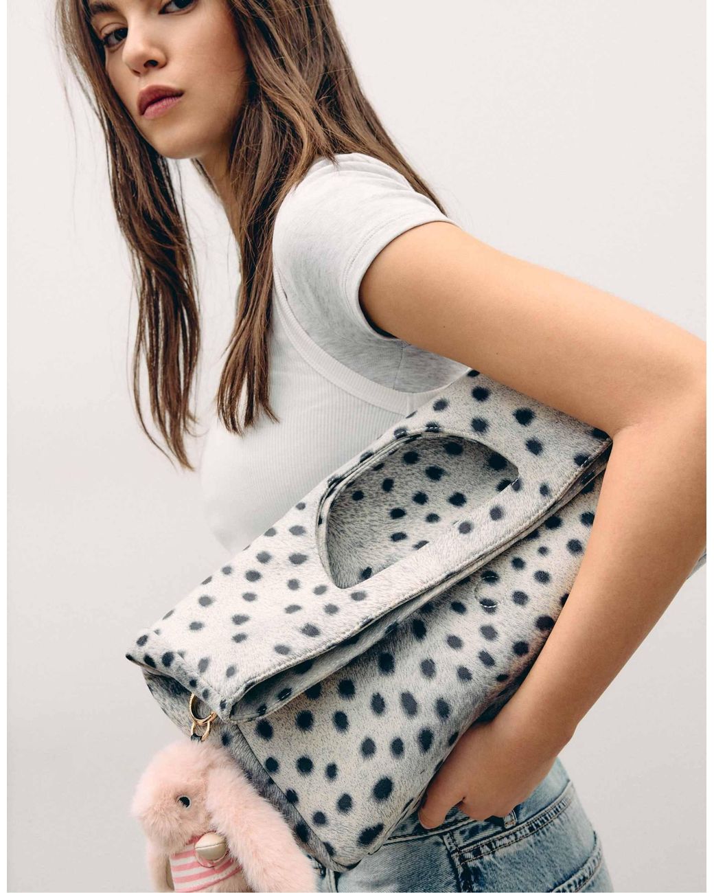 Breloque lapin - pâle Stradivarius en coloris Pink
