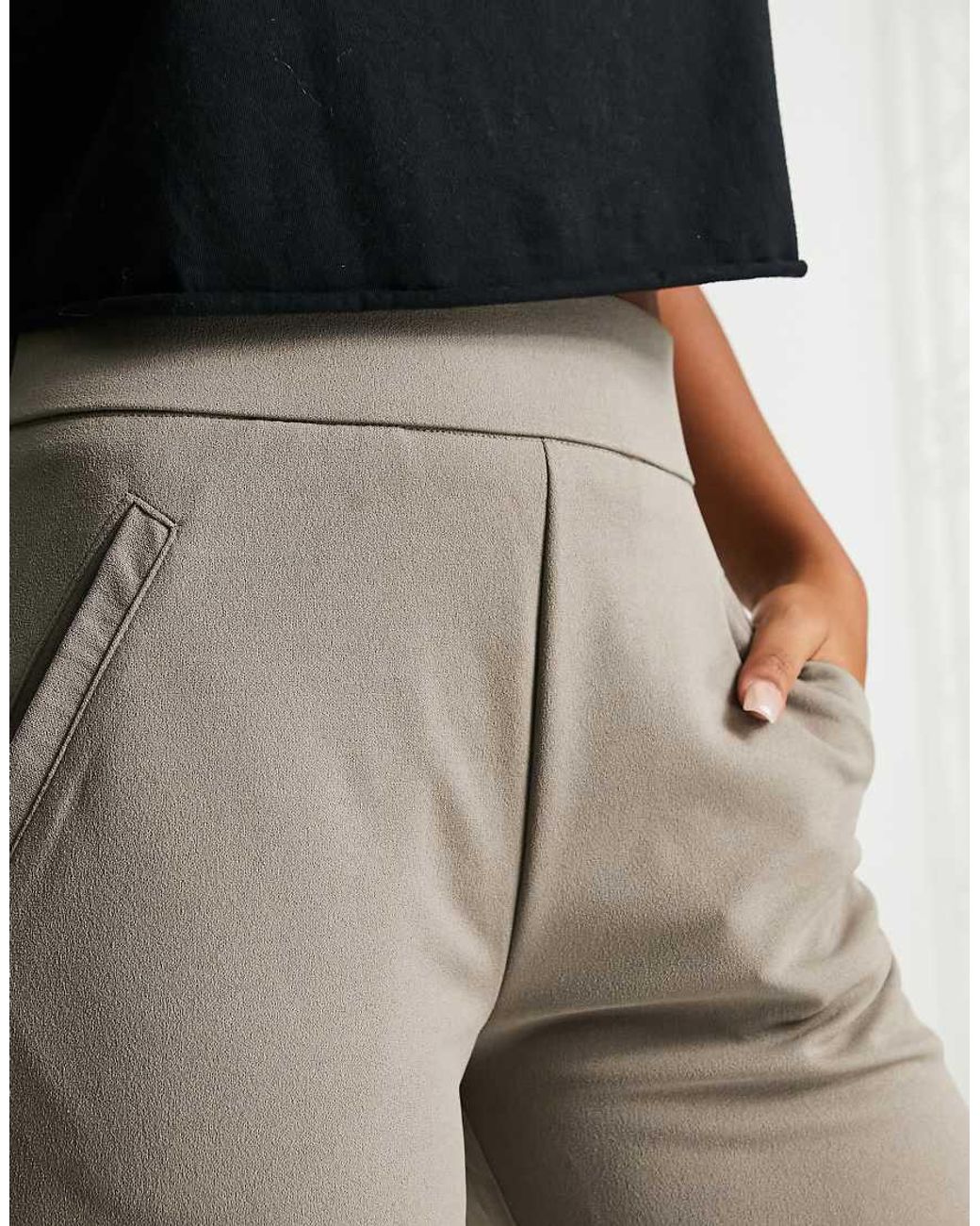 Jdy Gray Wide Leg Tailored Trousers