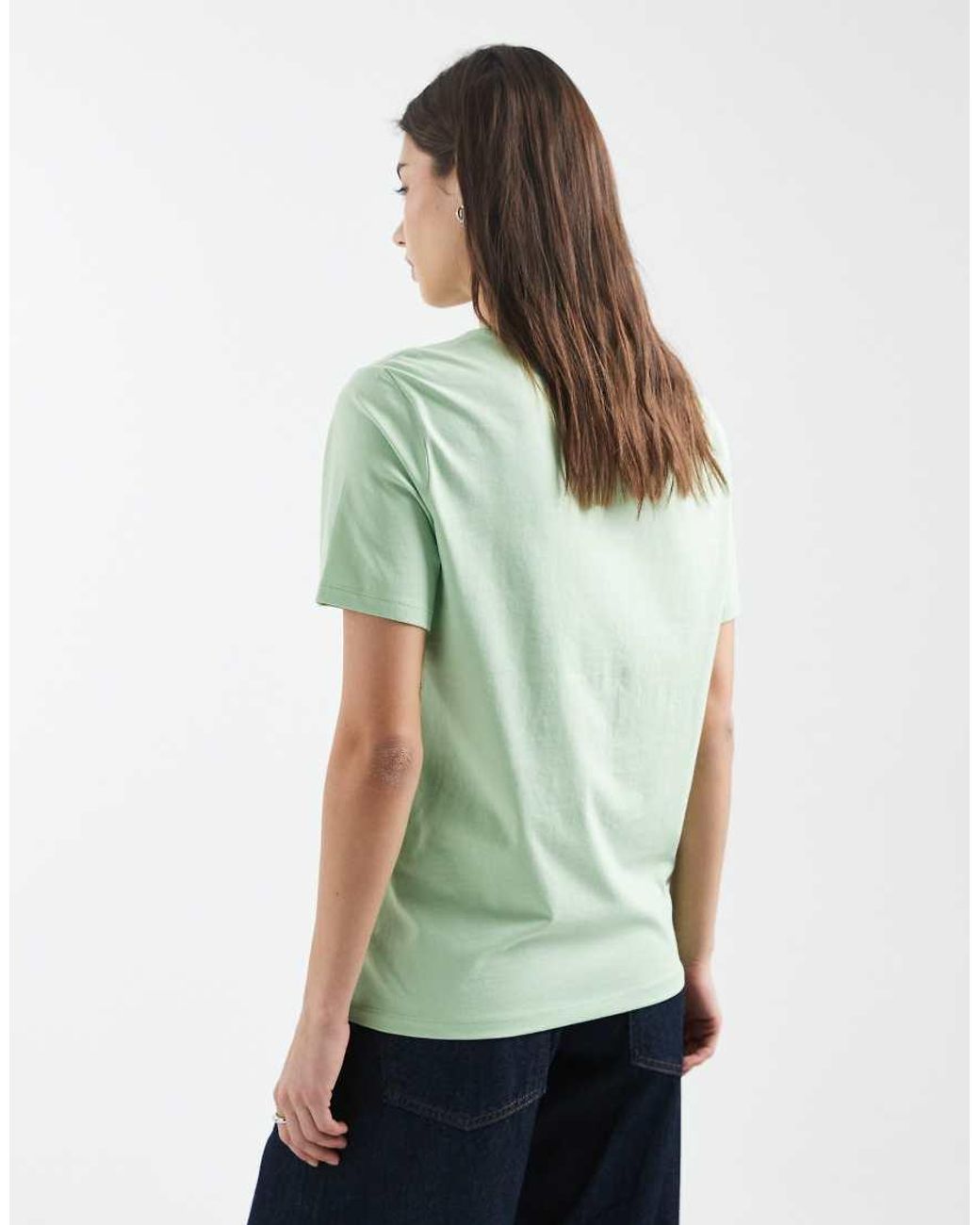 Pieces Green Boxy T-shirt