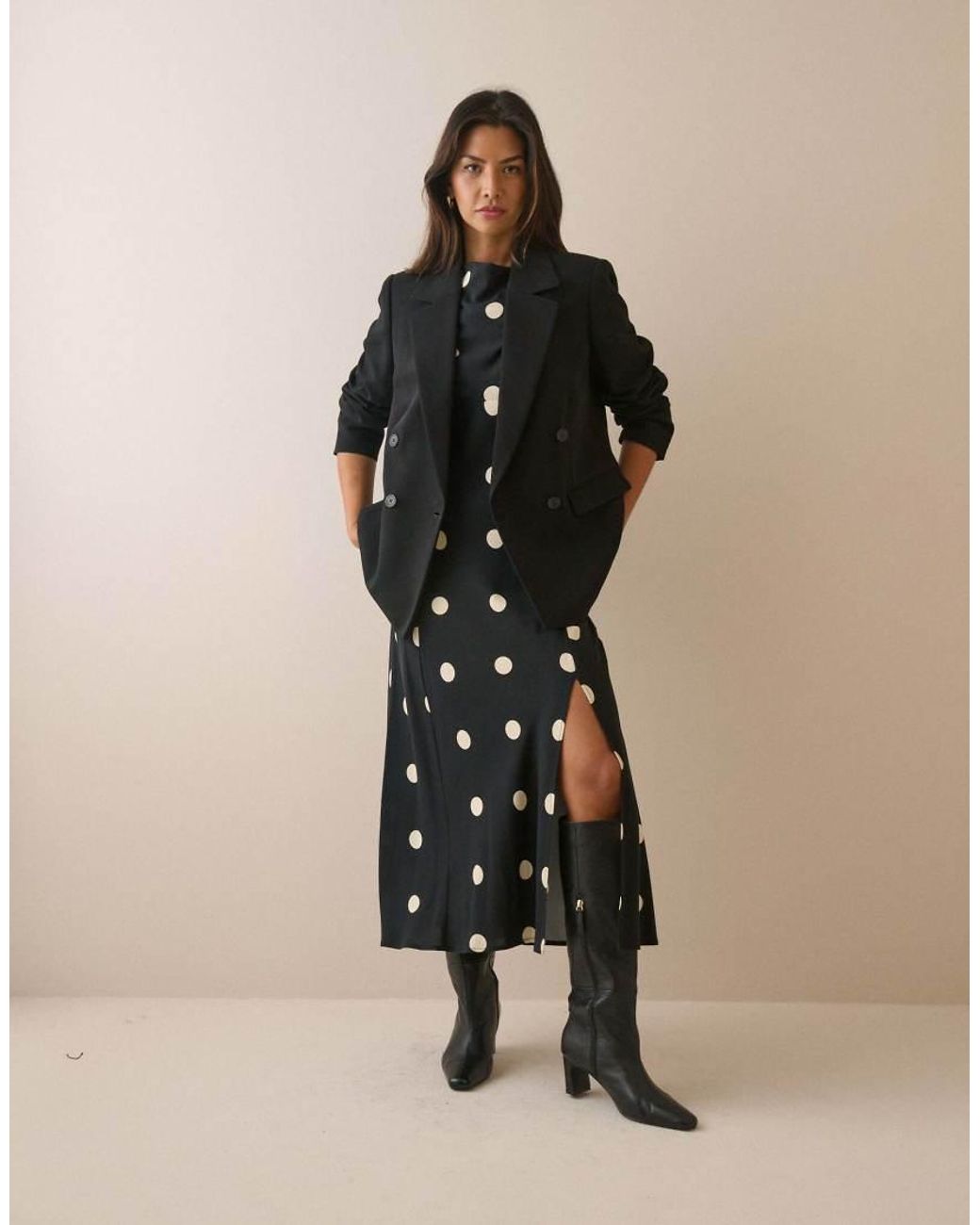 Nobody's Child Black Double Breasted Alicia Blazer
