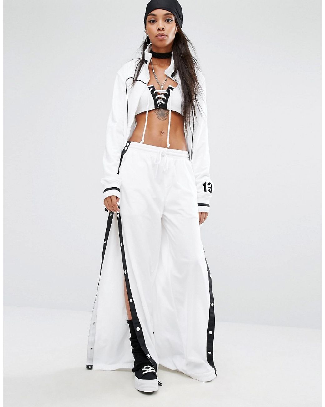PUMA Fenty X By Rihanna Track Pants With Side Poppers - White | Lyst UK