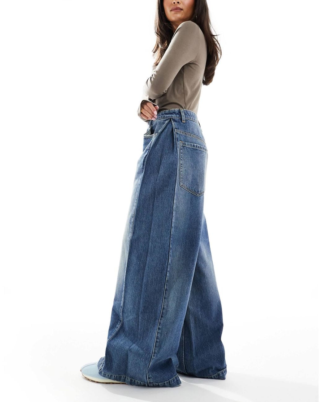 91 - jean ample - florence Cotton On en coloris Blue