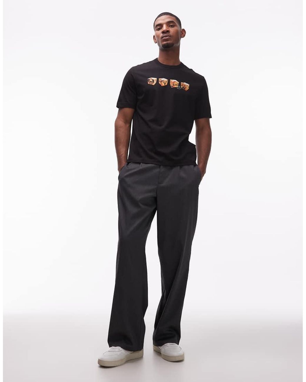 Paul Smith Black Ice Cube Skull Graphic T-shirt for men