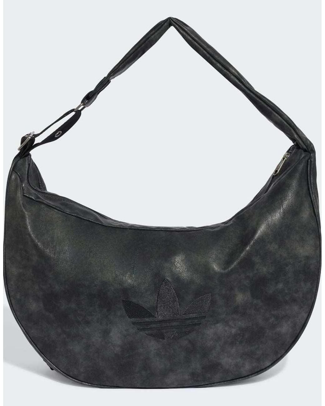 Adidas Originals Black Pu Studs Moon Bag