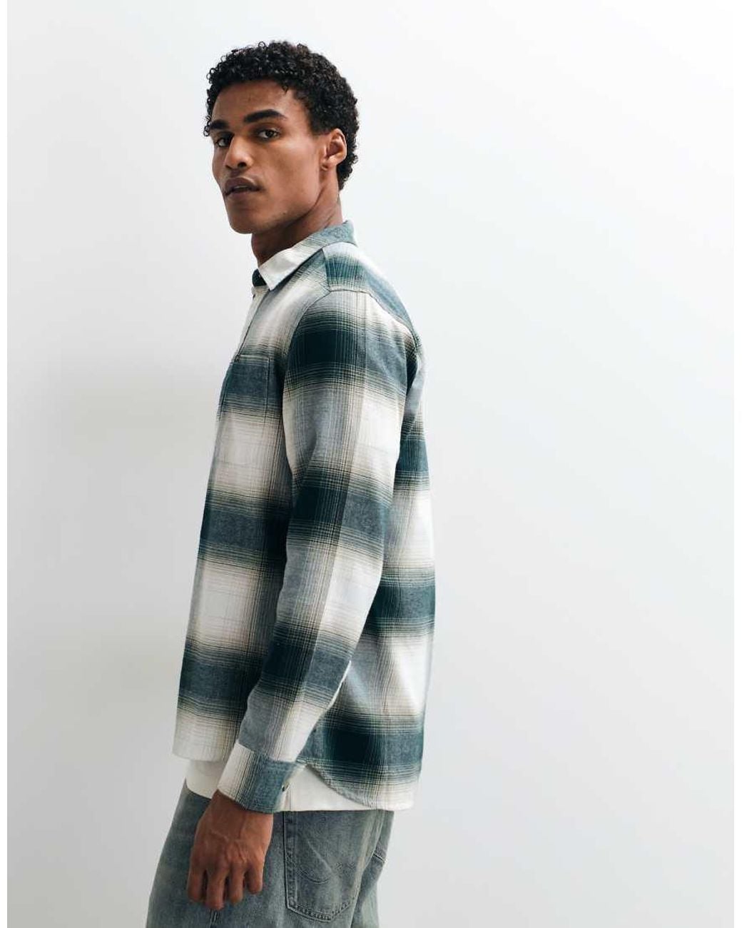 Lee Jeans Green Workwear Checked Button Shirt for men