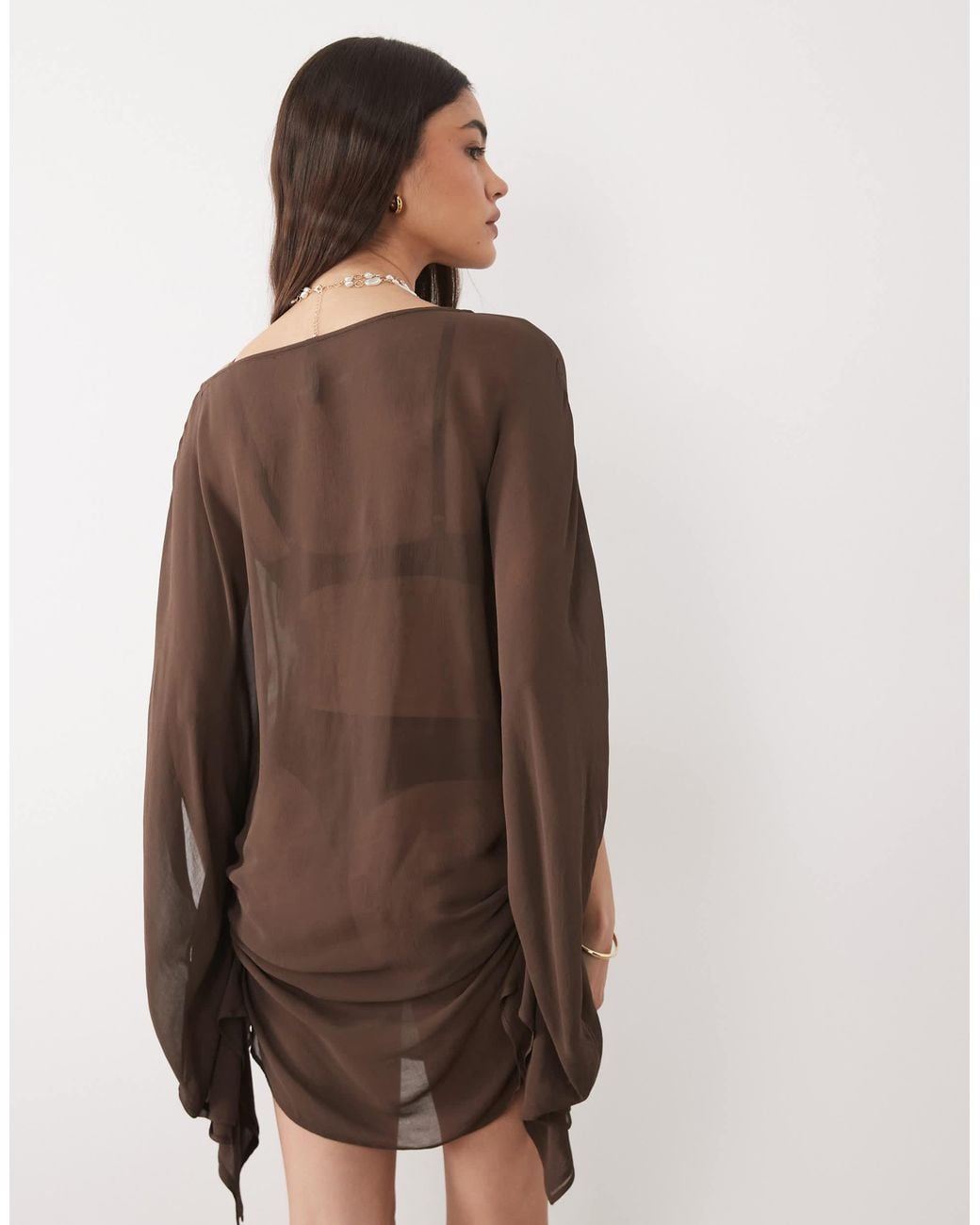 Mango Natural Draped Kaftan