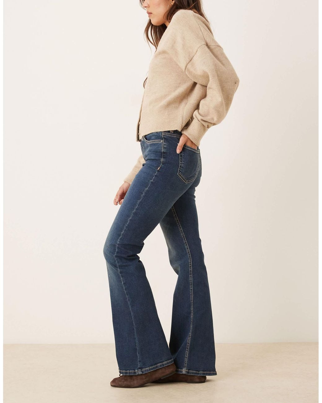 Jdy Blue Kathy Flared Jeans